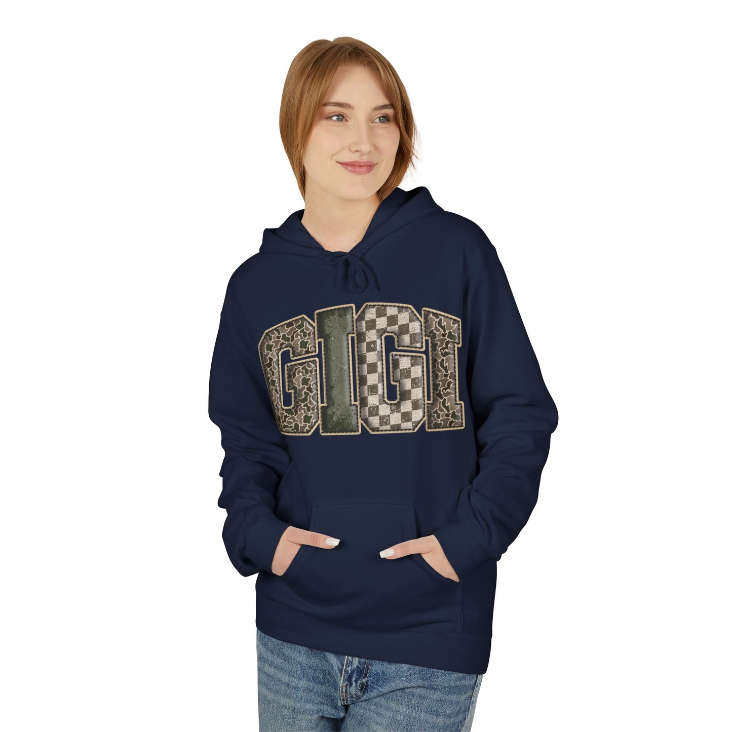 GIGI Camo Print Hoodie