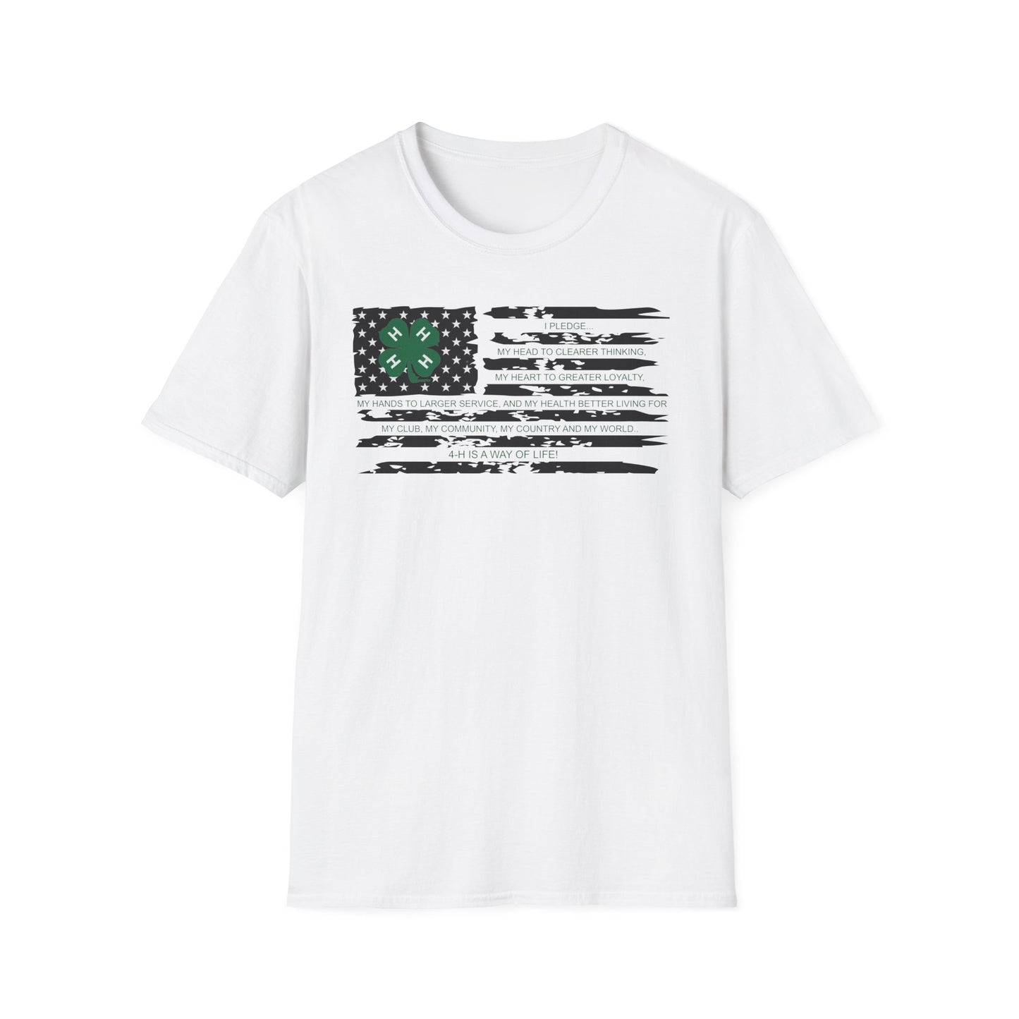 4-H PLEDGE American Flag - Unisex T-Shirt
