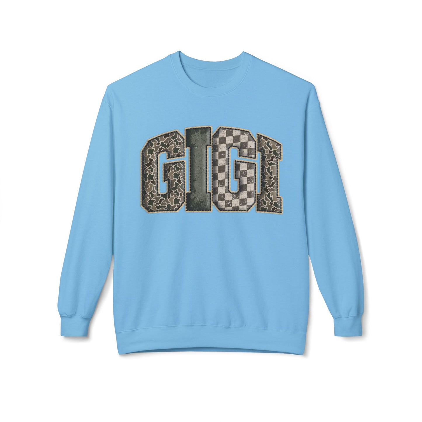GIGI Camo Crewneck Sweatshirt