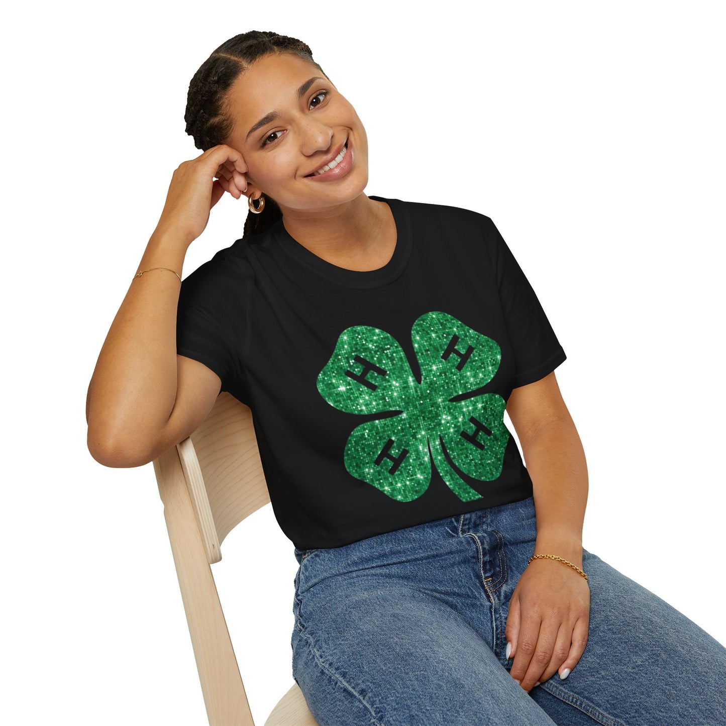 4-H GLITTER - Unisex T-Shirt