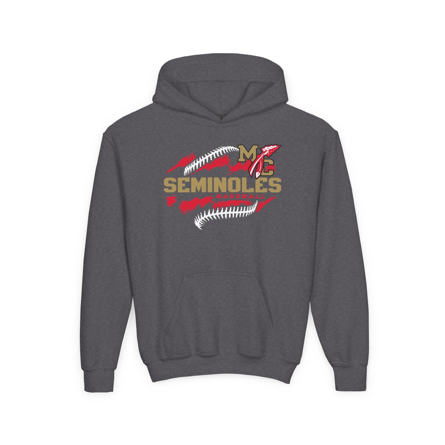 MC Seminoles Baseball 1 Youth Hoodie