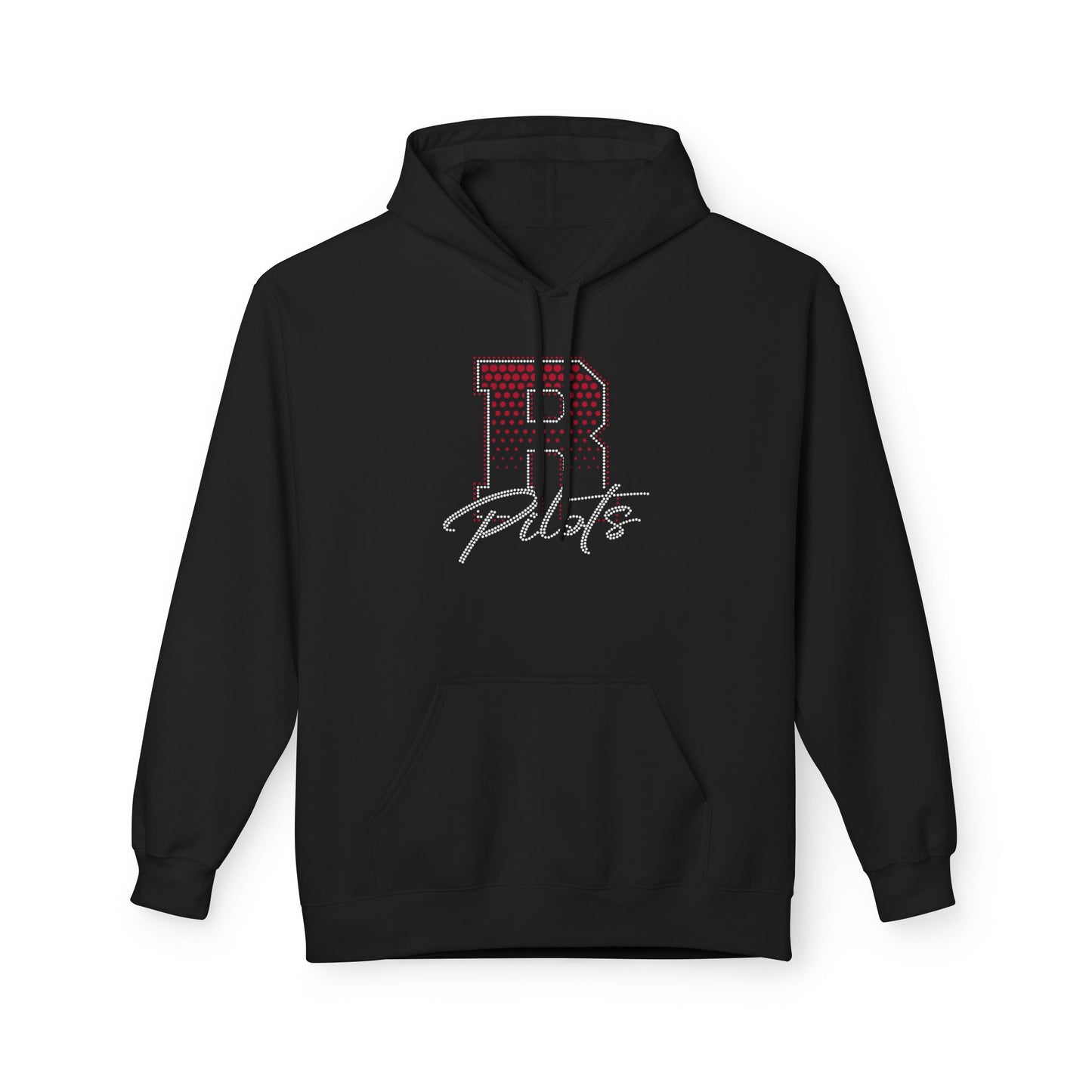 River Pilots Hoodie – RHINESTONE R & GLITTER DESIGN!