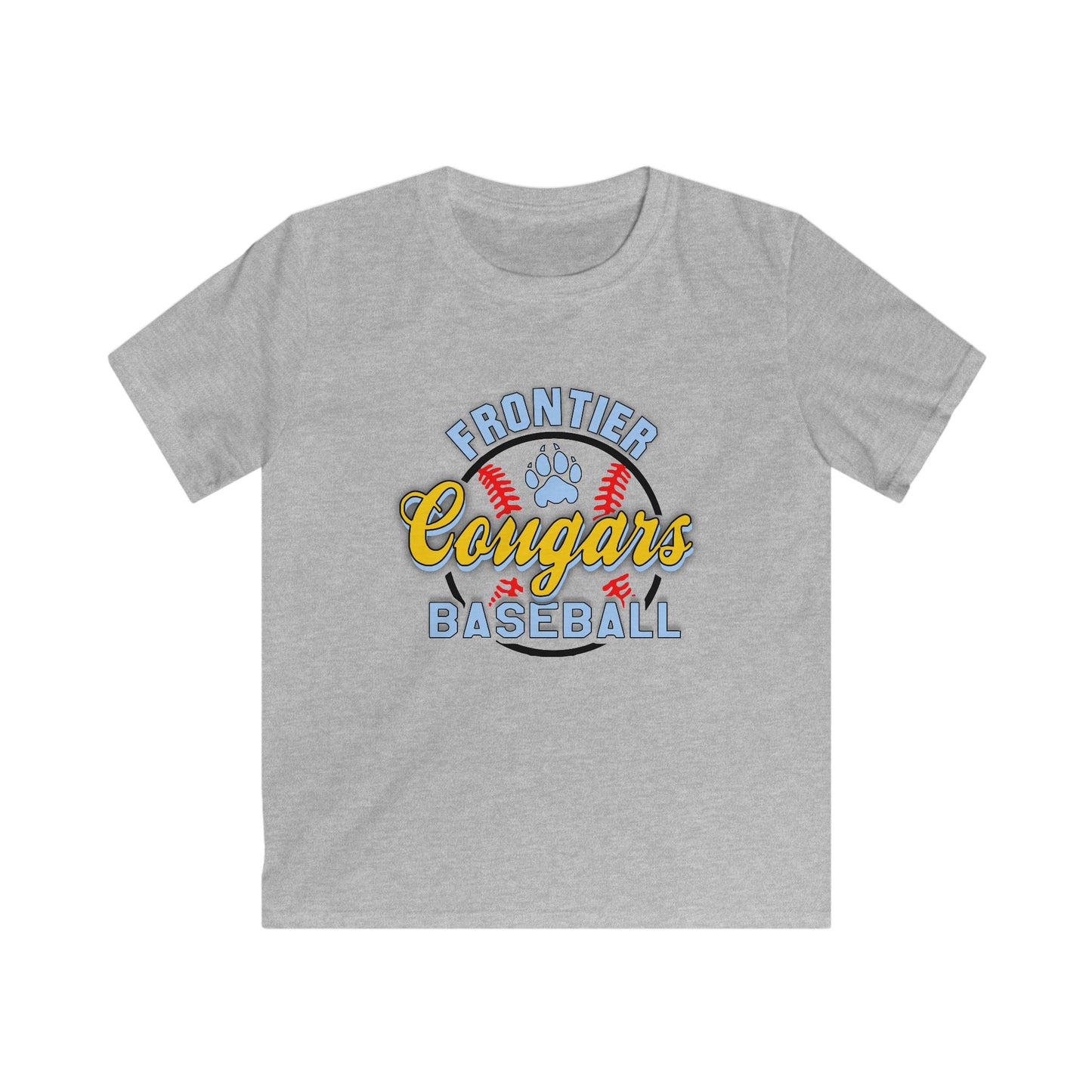 Frontier Cougars Baseball 1 Kids Tee