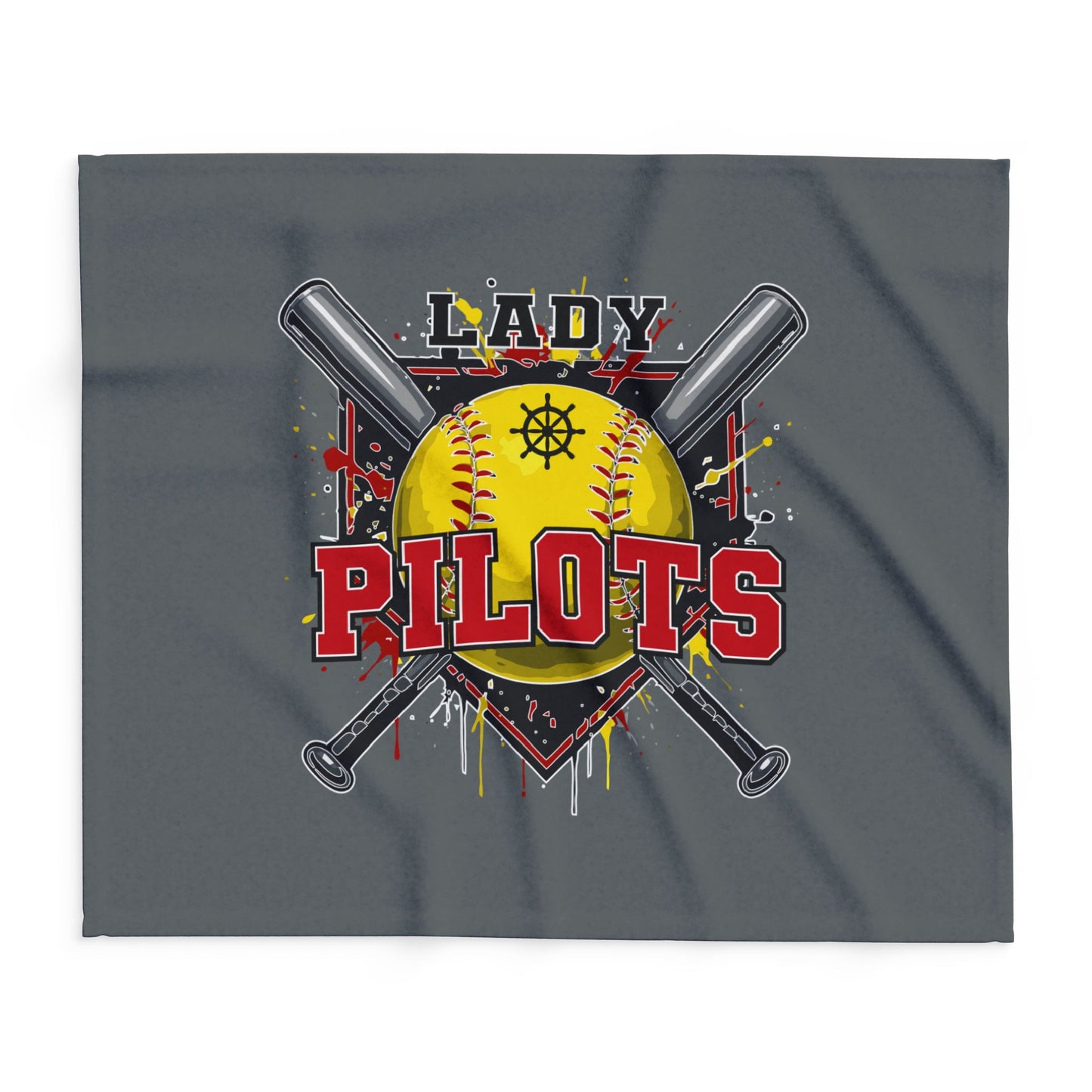 Lady Pilots Softball 1 - Soft Fleece Blanket