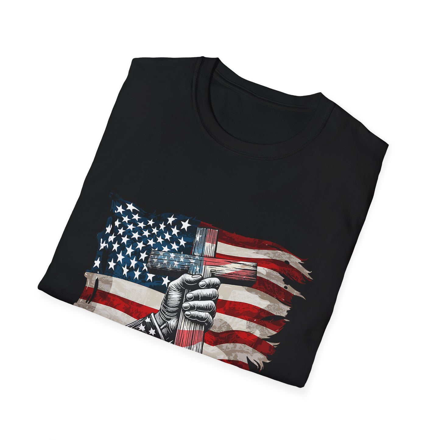 Faith Over Fear American Flag 3 T-Shirt