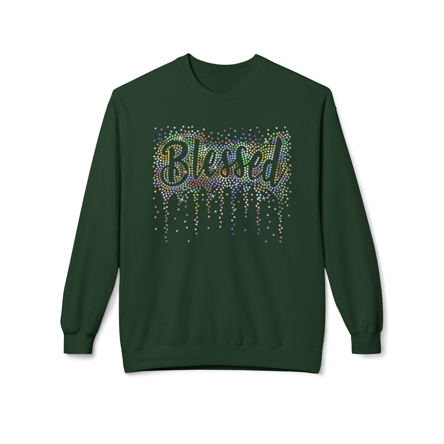 BLESSED - Holographic Rhinestones