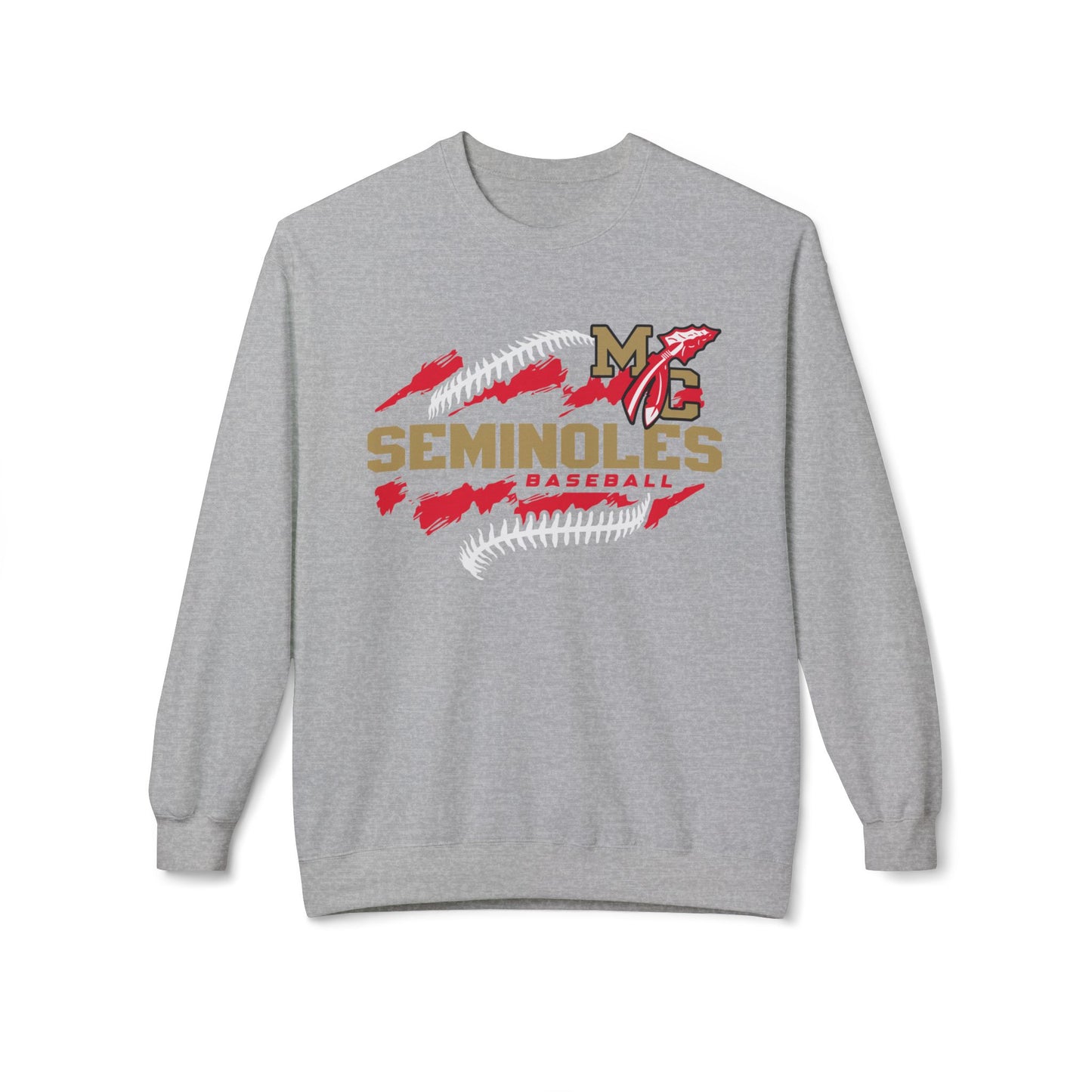 MC Seminoles Baseball 1 Crewneck Sweatshirt