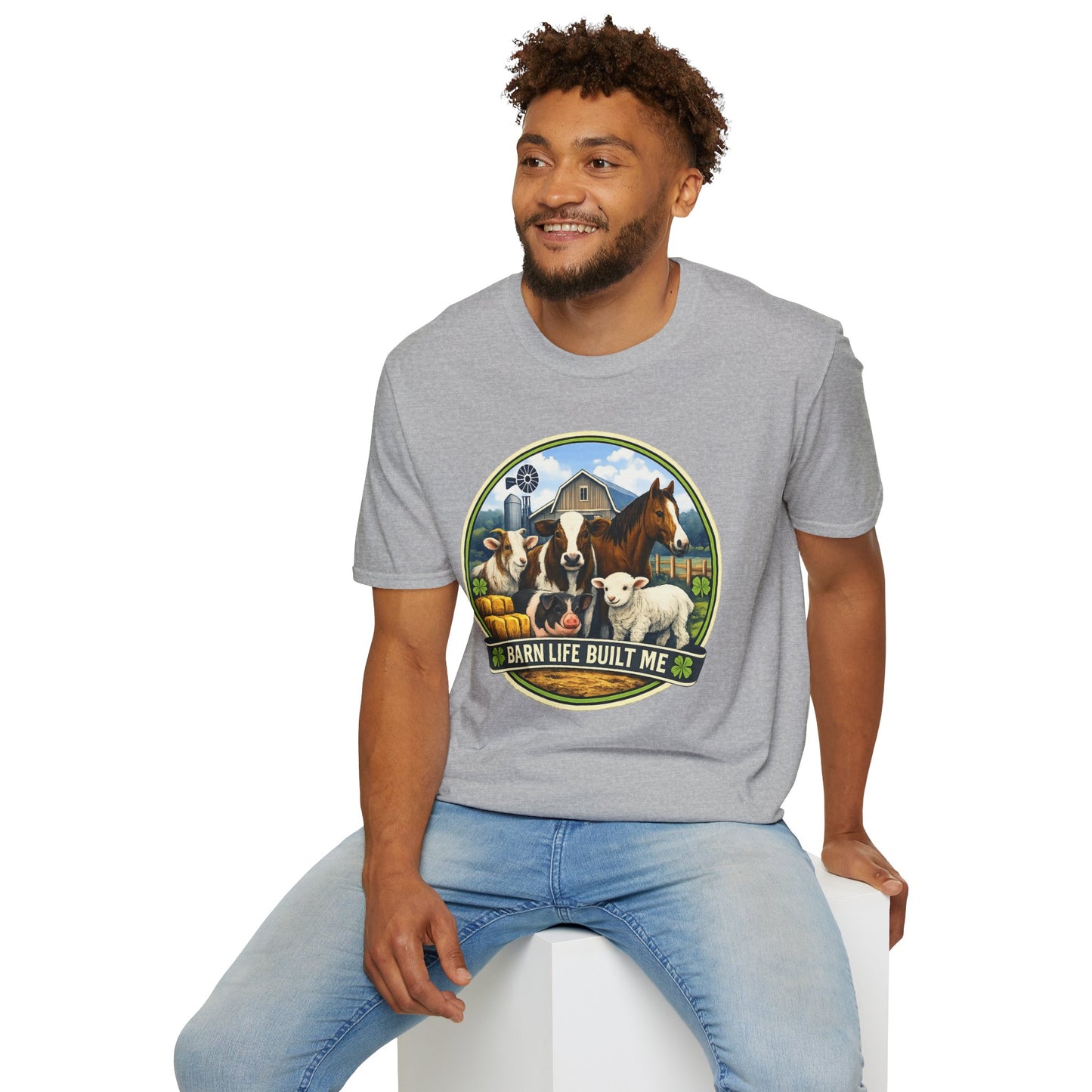 BARN LIFE BUILT ME - Large Animals - Unisex T-Shirt