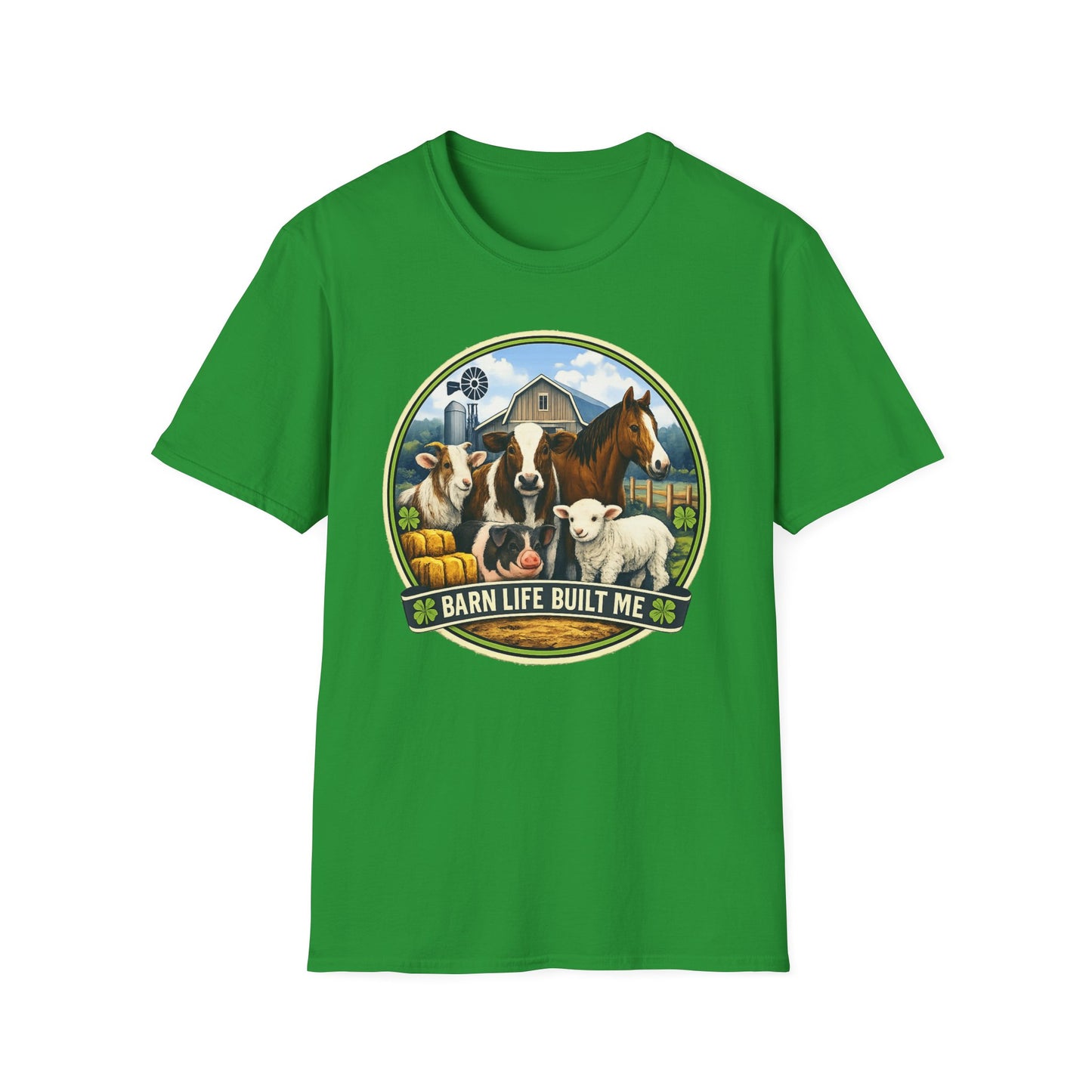 BARN LIFE BUILT ME - Large Animals - Unisex T-Shirt