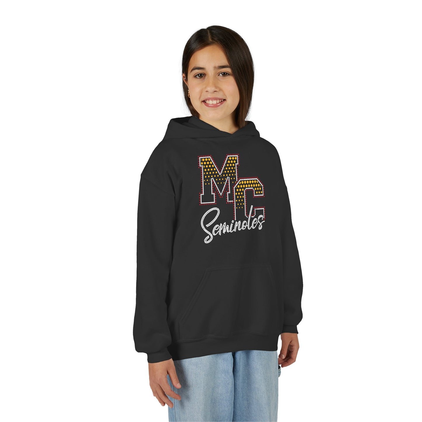 Monroe Central Youth Hoodie – RHINESTONE & GLITTER DESIGN!