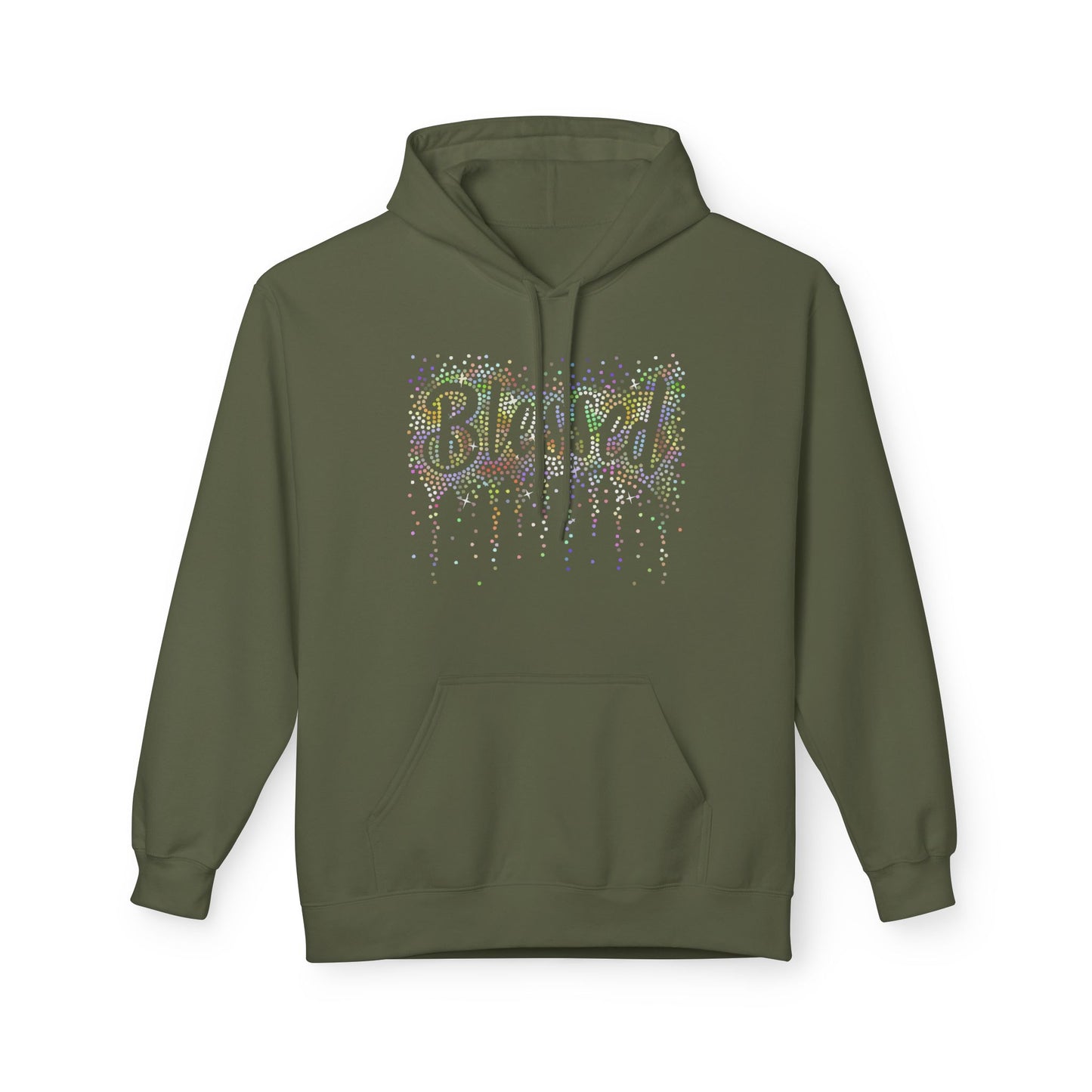 BLESSED - Holographic Rhinestones