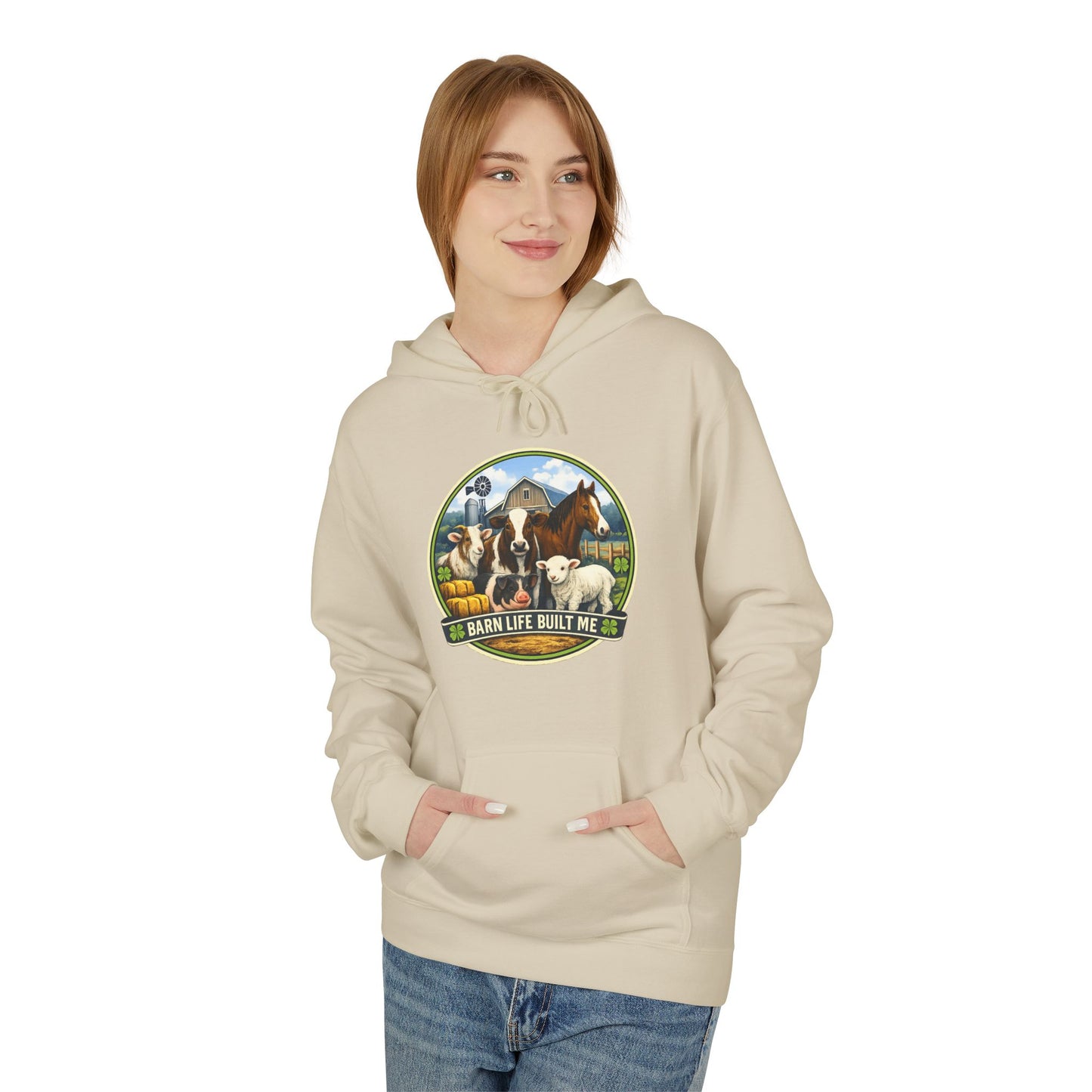 BARN LIFE BUILT ME - Large Animals - Hoodie