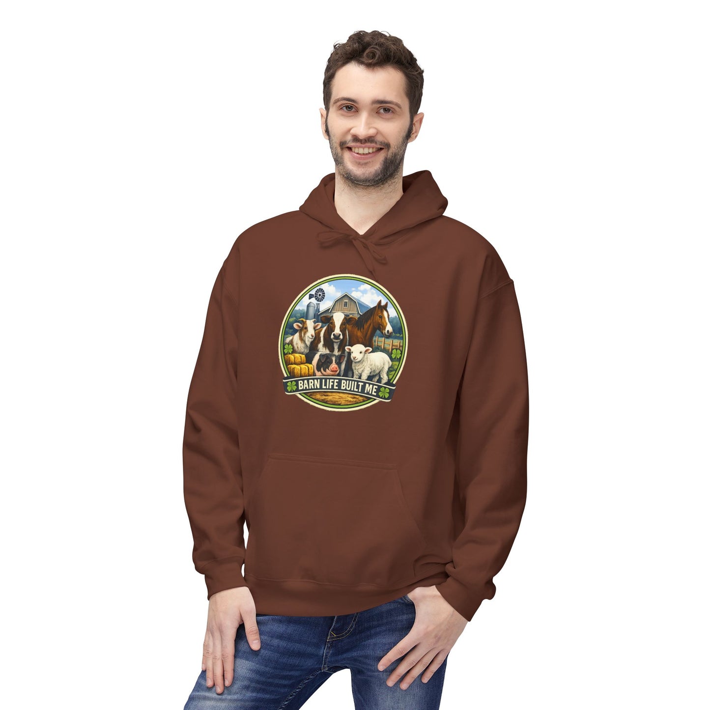 BARN LIFE BUILT ME - Large Animals - Hoodie