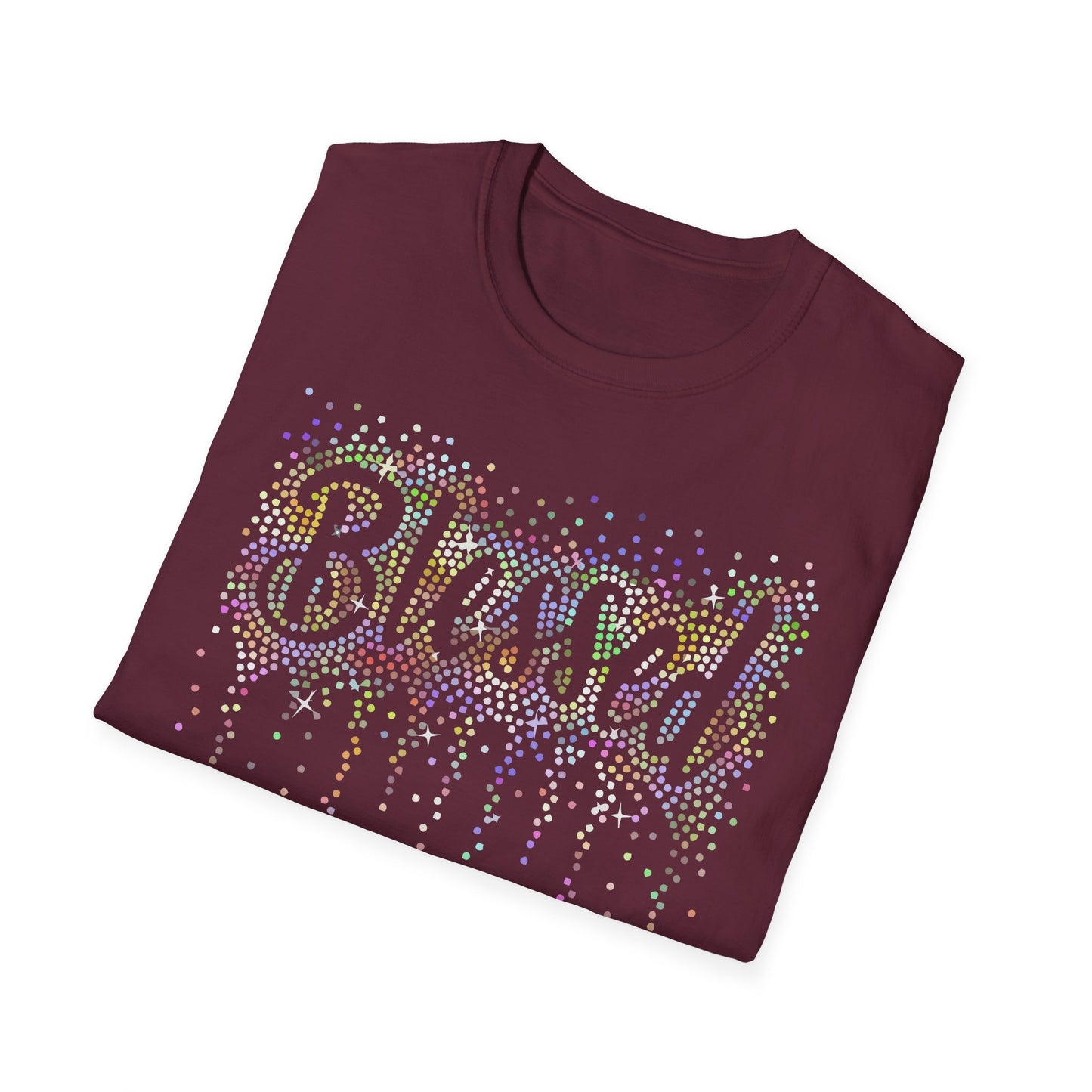 BLESSED - Holographic Rhinestones
