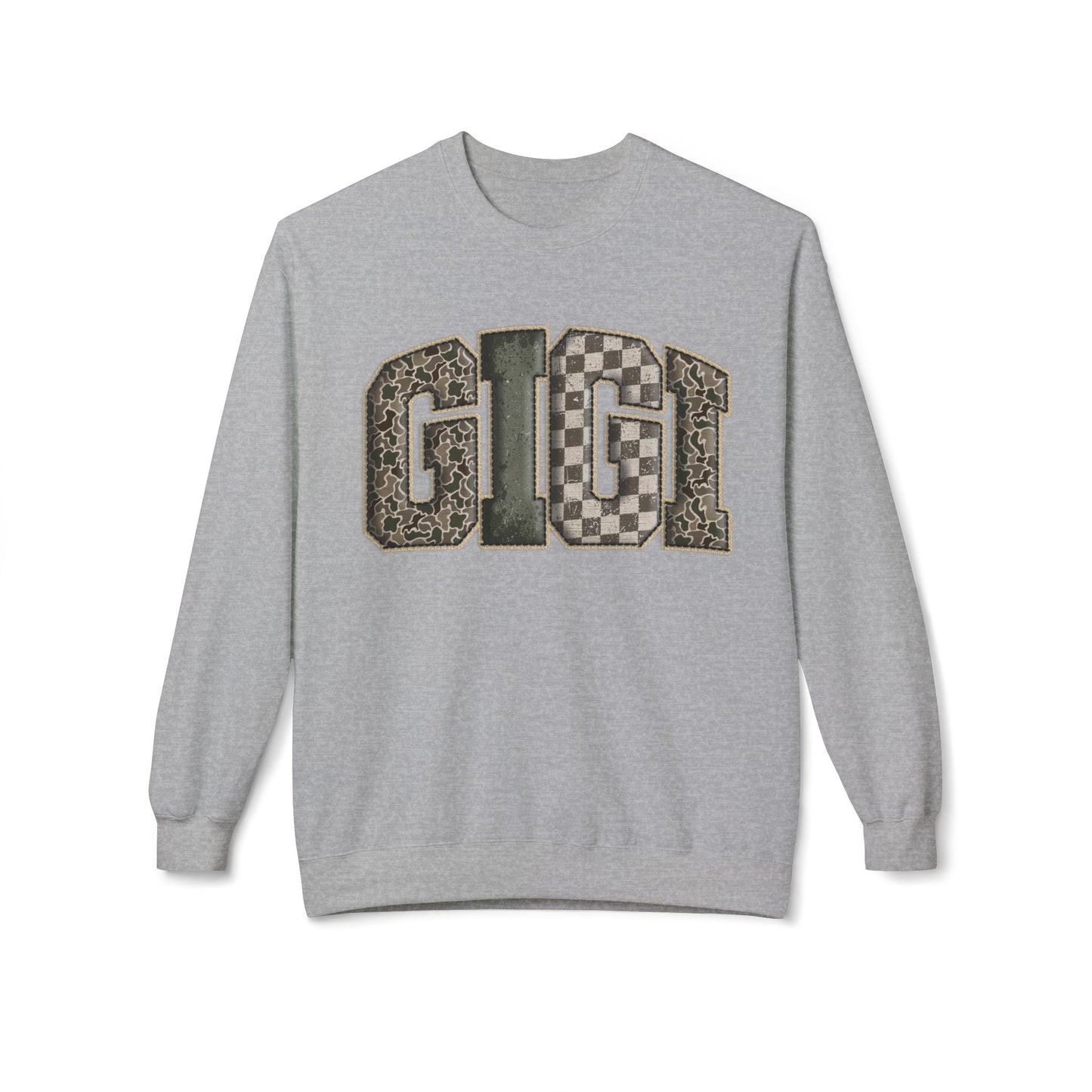 GIGI Camo Crewneck Sweatshirt