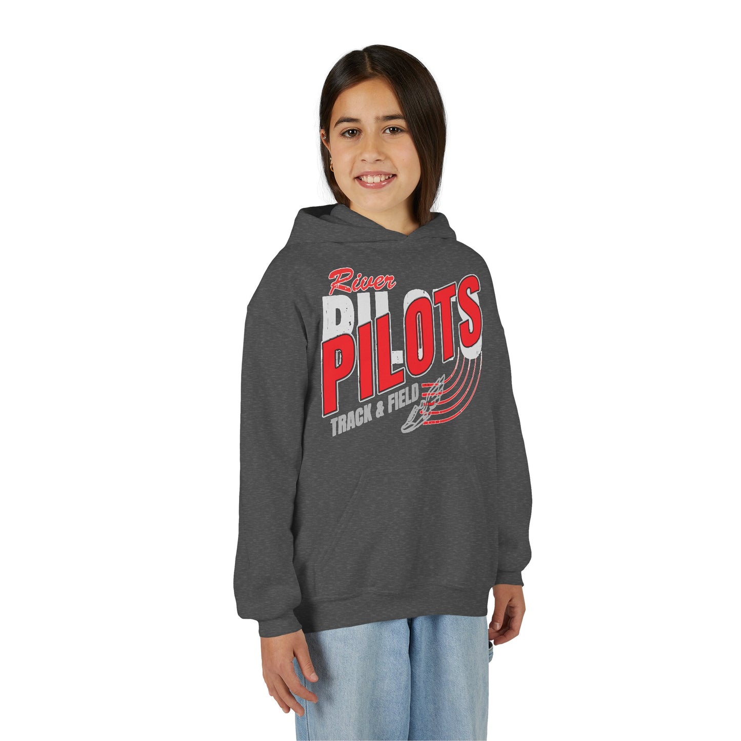 River Pilots Track & Field Youth Hoodie