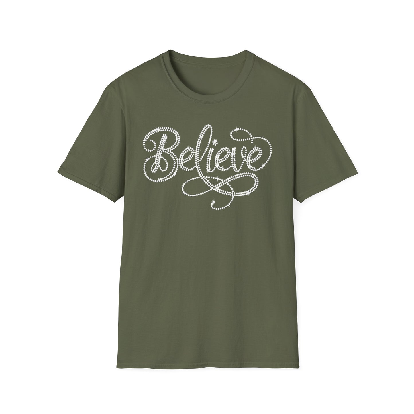 BELIEVE - Clear Rhinestones