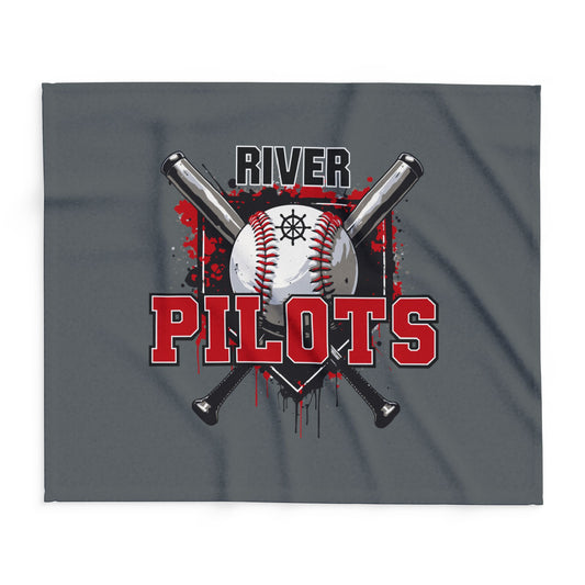 River Pilots Baseball 2 - Soft Fleece Blanket