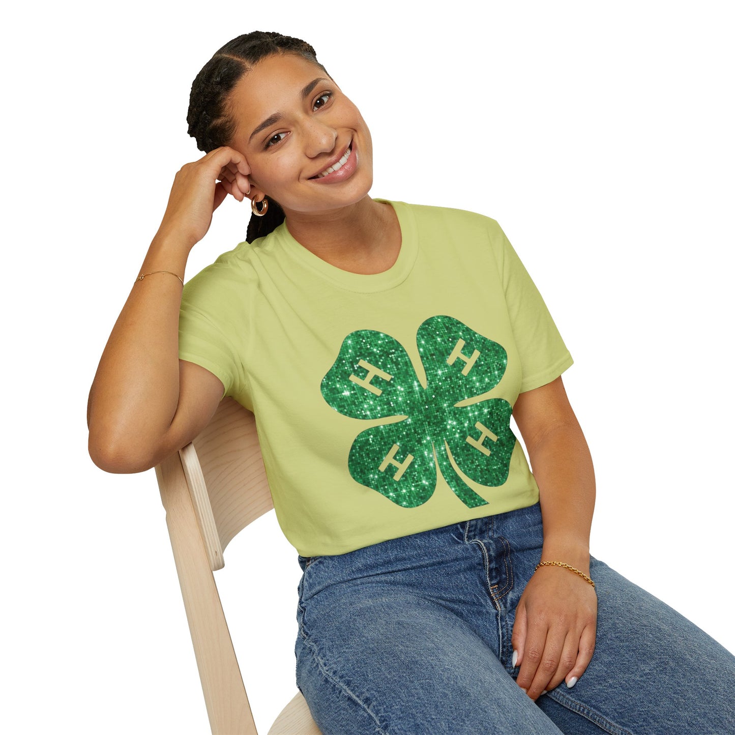 4-H GLITTER - Unisex T-Shirt