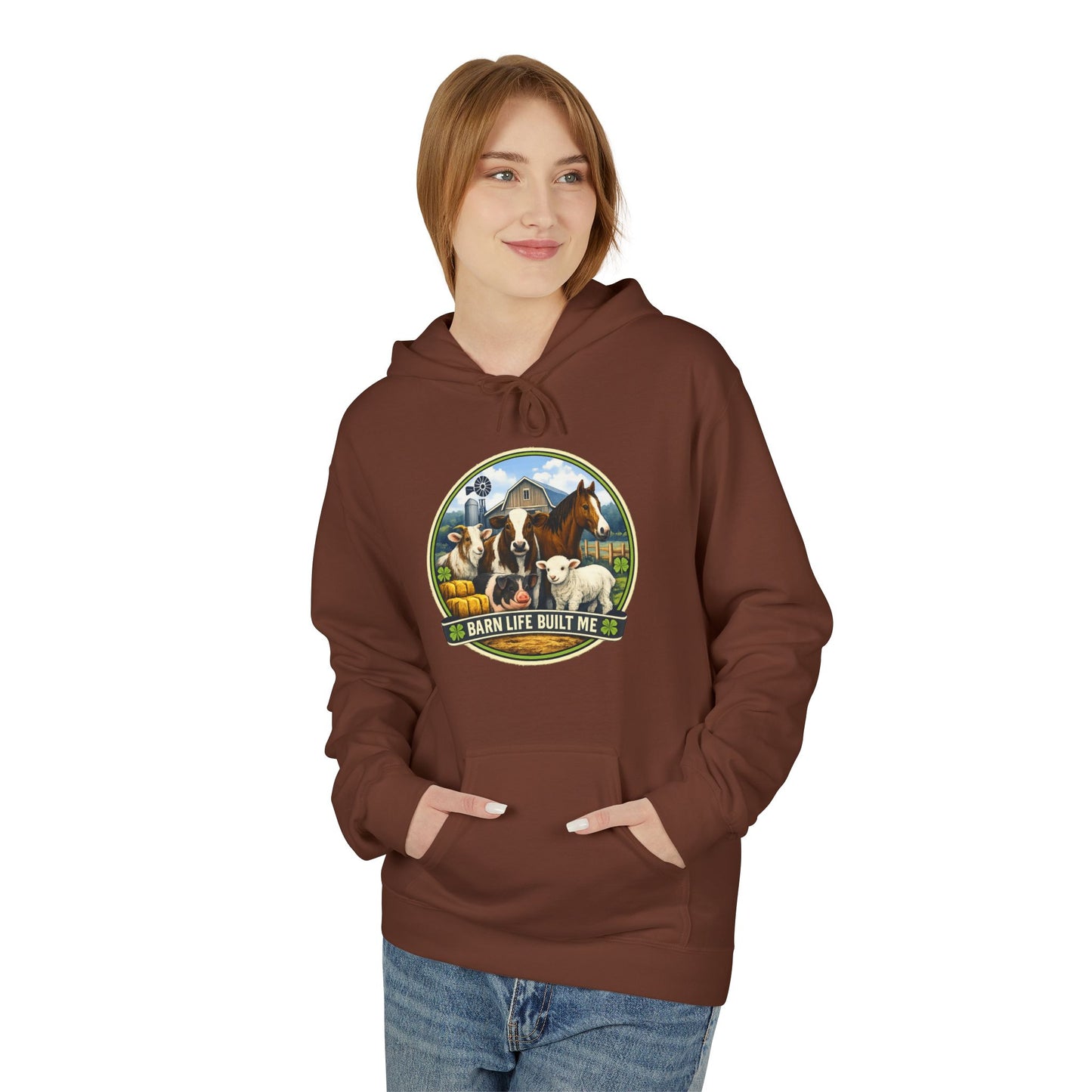 BARN LIFE BUILT ME - Large Animals - Hoodie