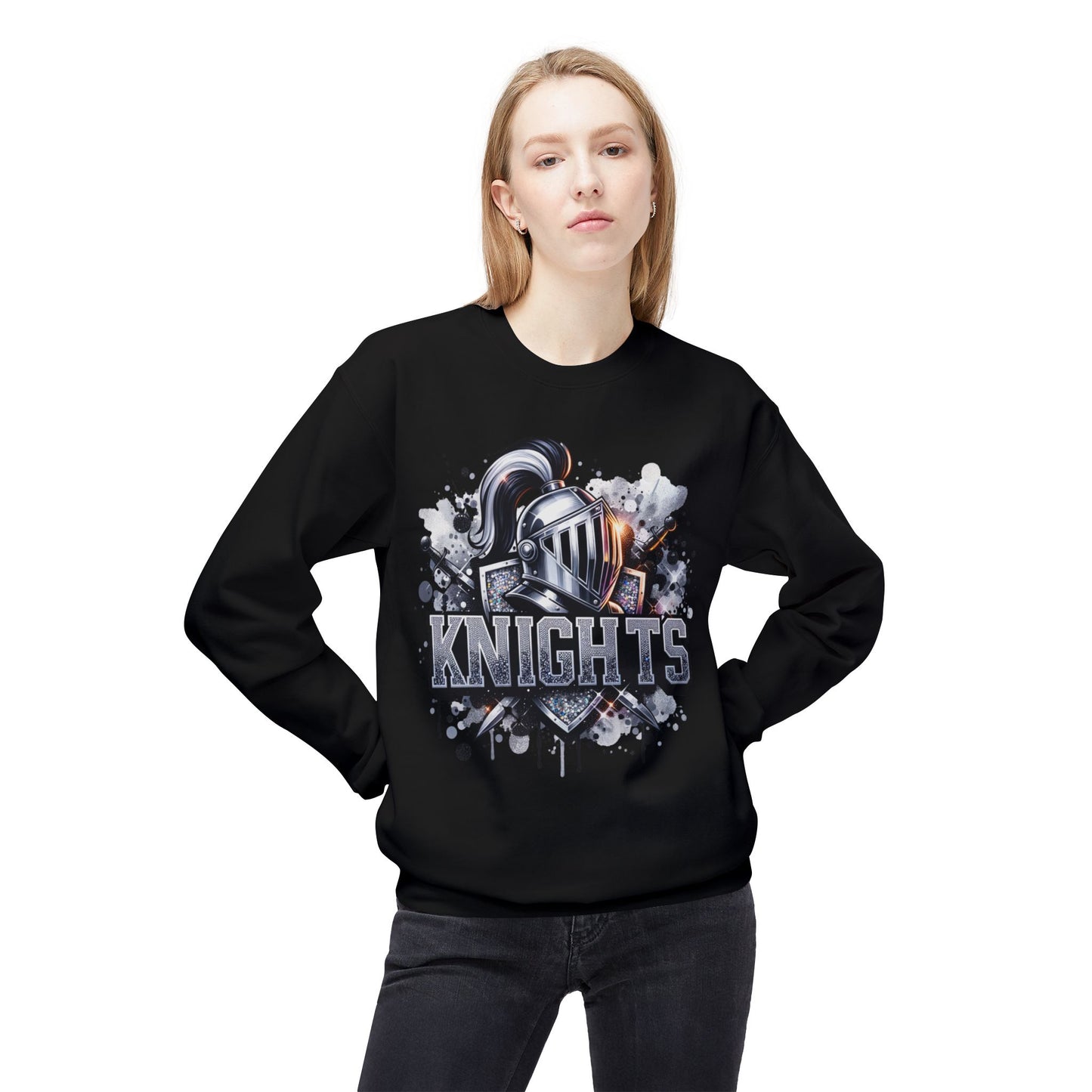 Knights Graphic Crewneck Sweatshirt - Bling