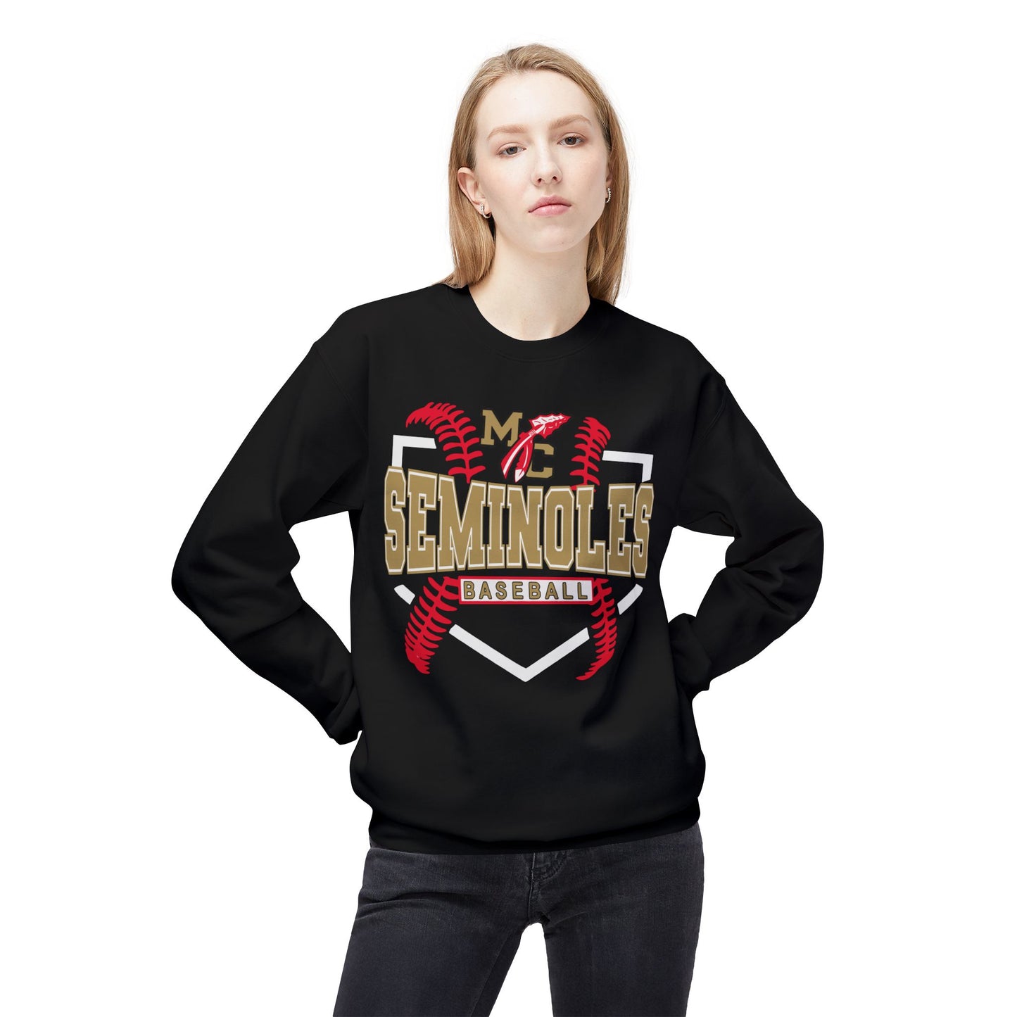 MC Seminoles Baseball 2 Crewneck Sweatshirt