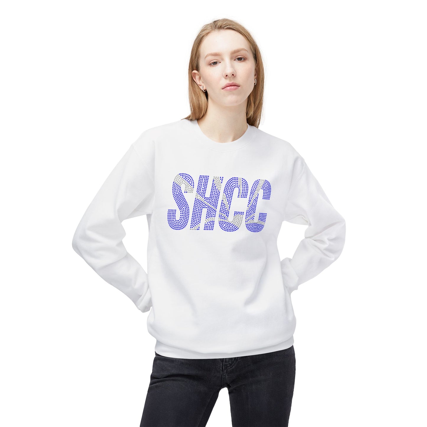 SHCC Logo - RHINESTONE - Crewneck Sweatshirt