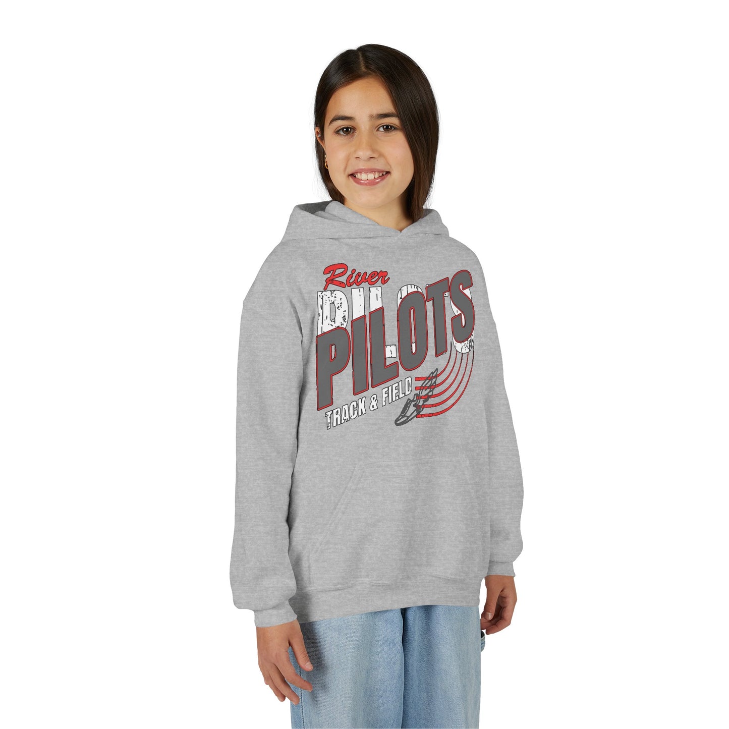 River Pilots Track & Field Youth Hoodie