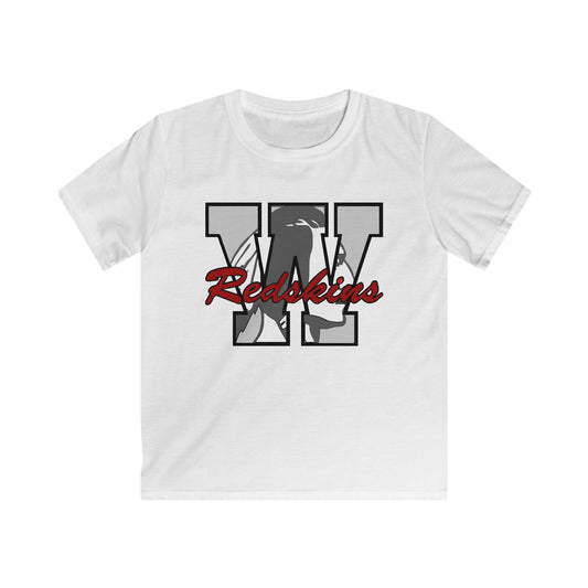 Woodsfield Redskins Letter Youth T-Shirt