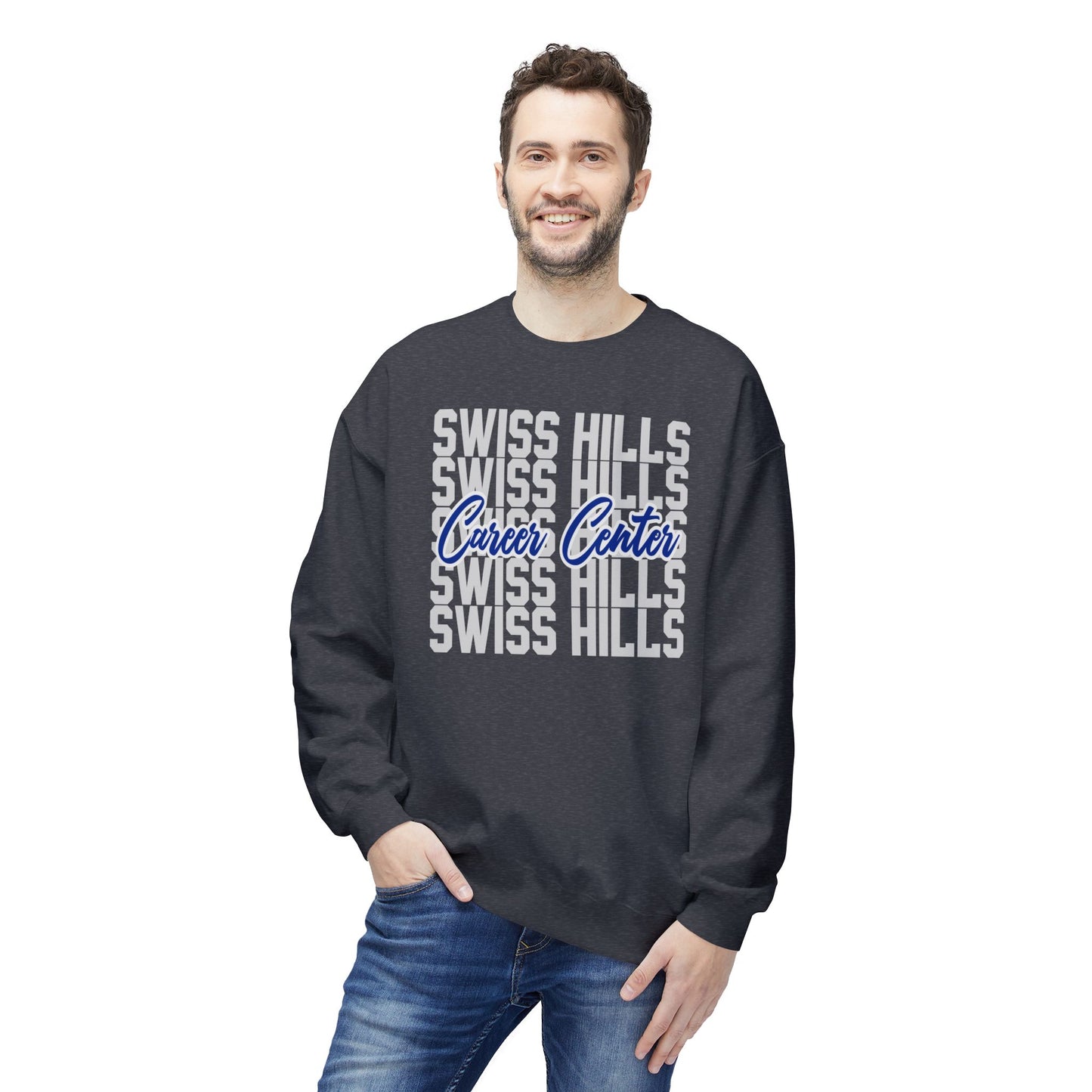 Swiss Hills Stacked Crewneck Sweatshirt
