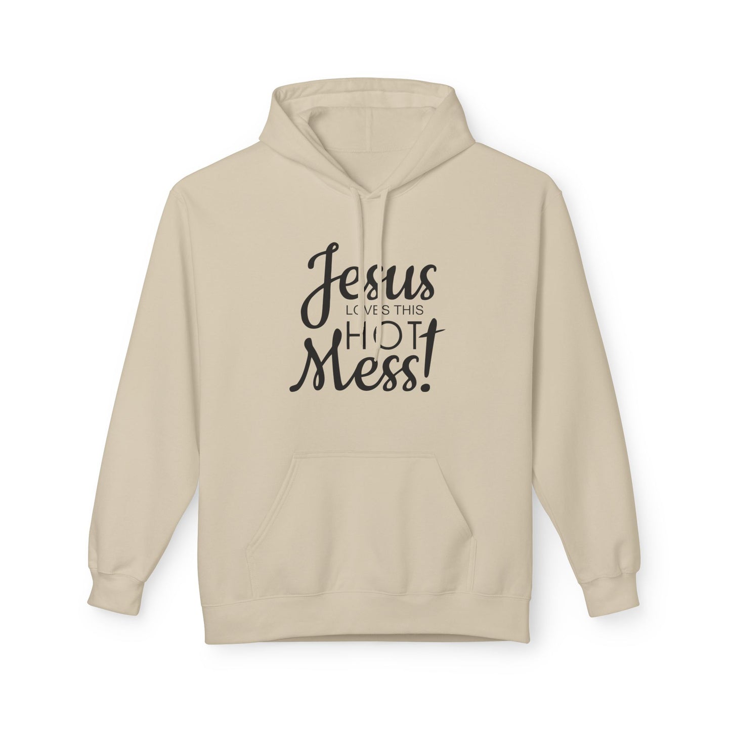 Jesus Loves This Hot Mess Hoodie (Gildan)