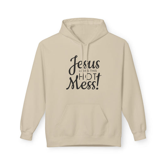 Jesus Loves This Hot Mess Hoodie (Gildan)