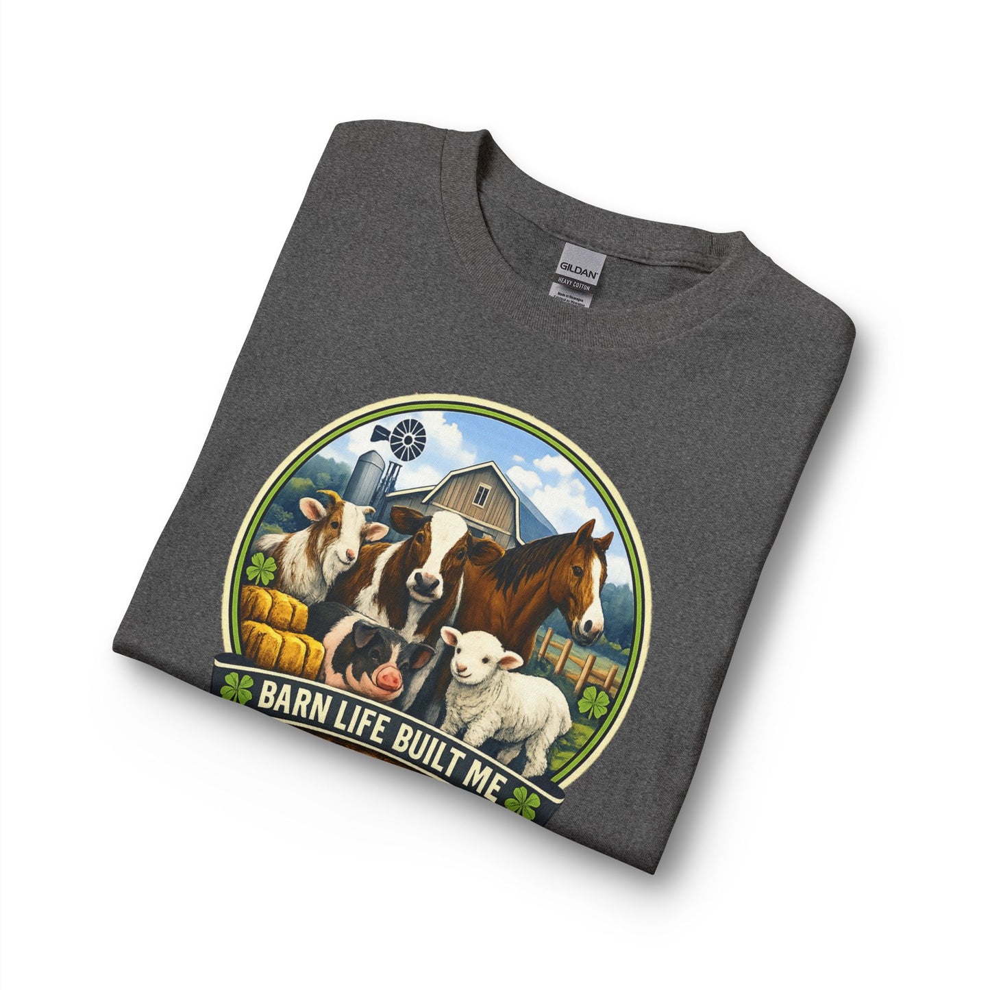 BARN LIFE BUILT ME - Large Animals - Long Sleeve T-Shirt