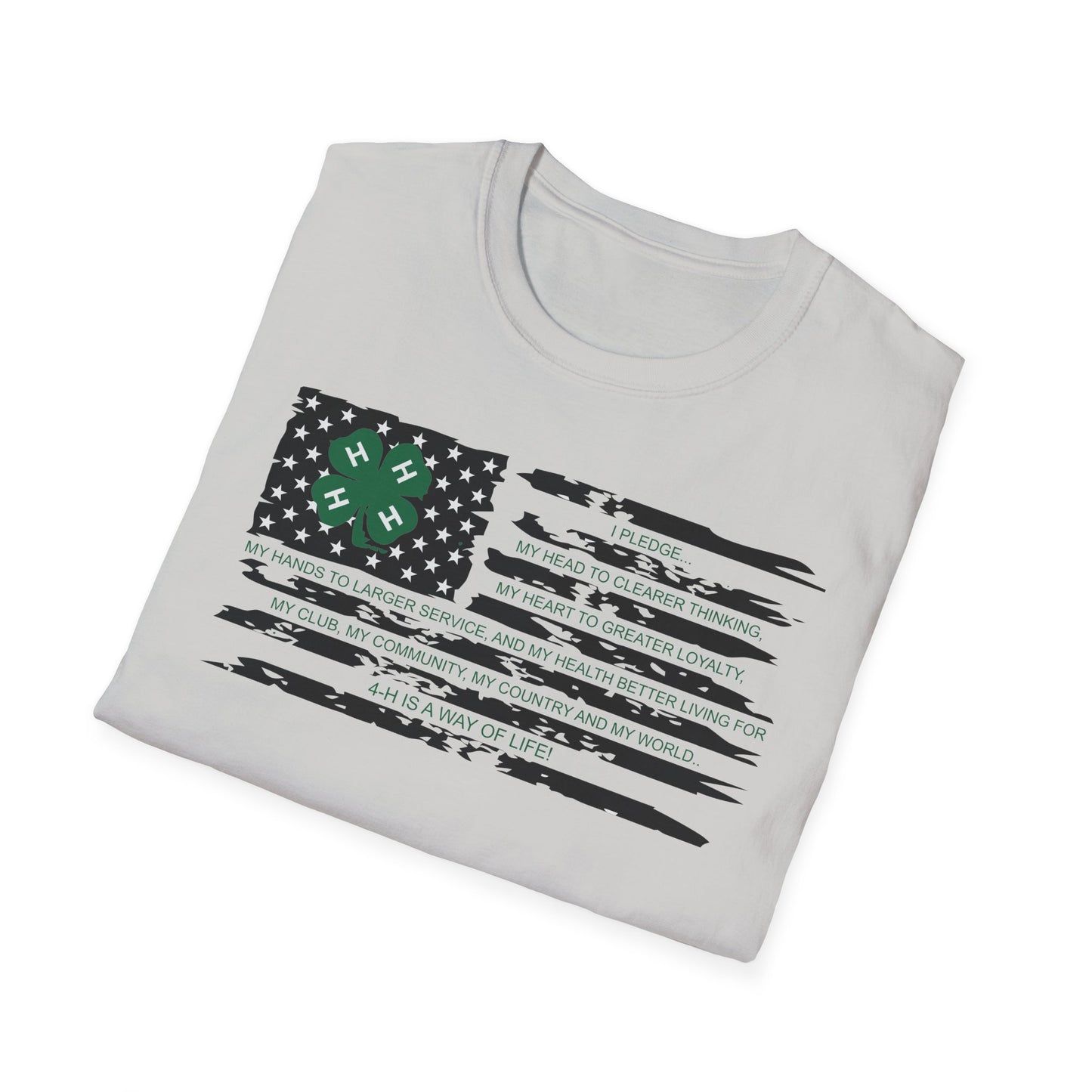 4-H PLEDGE American Flag - Unisex T-Shirt