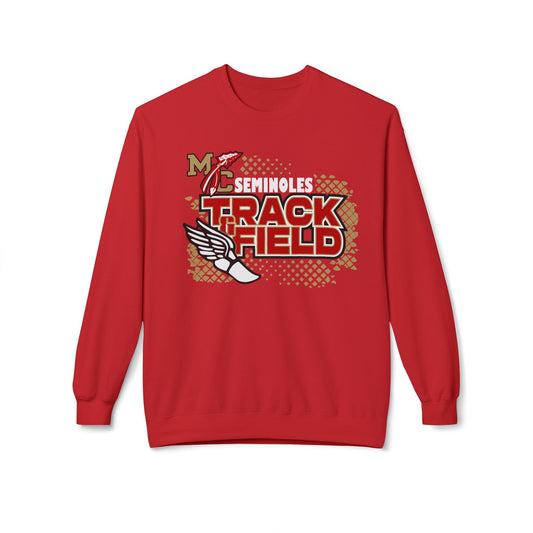 Seminoles Track & Field Crewneck Sweatshirt - Red