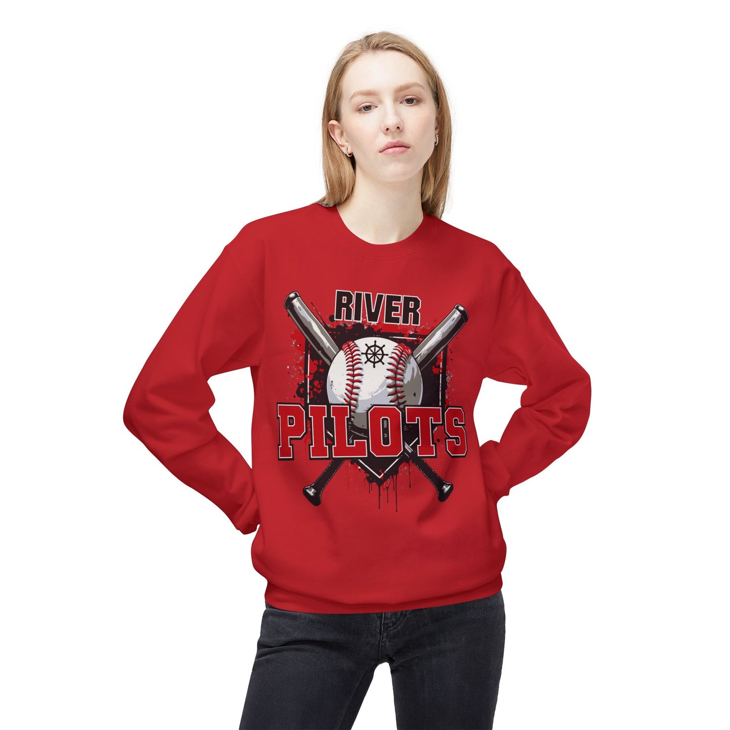 River Baseball 2 Crewneck Sweatshirt