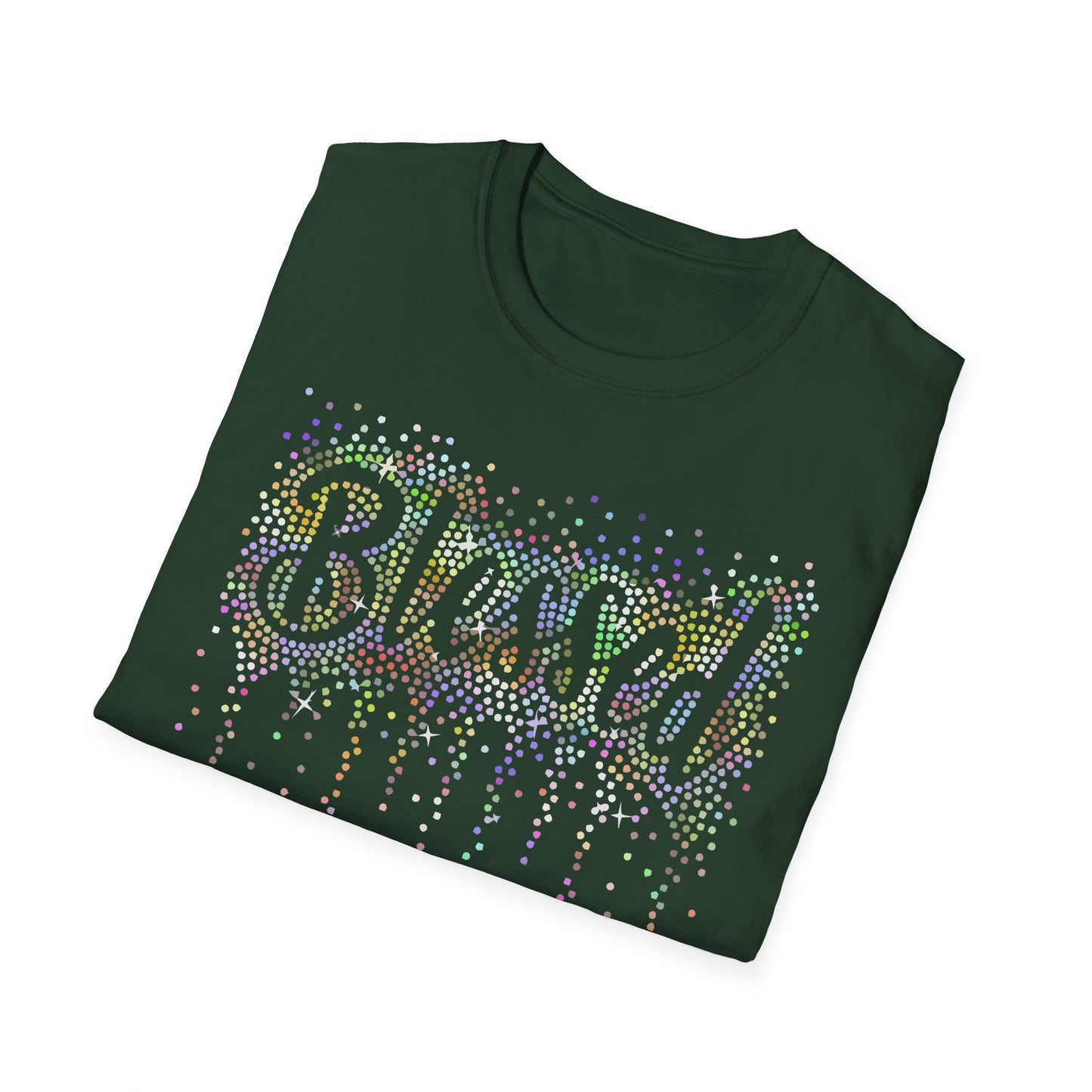 BLESSED - Holographic Rhinestones