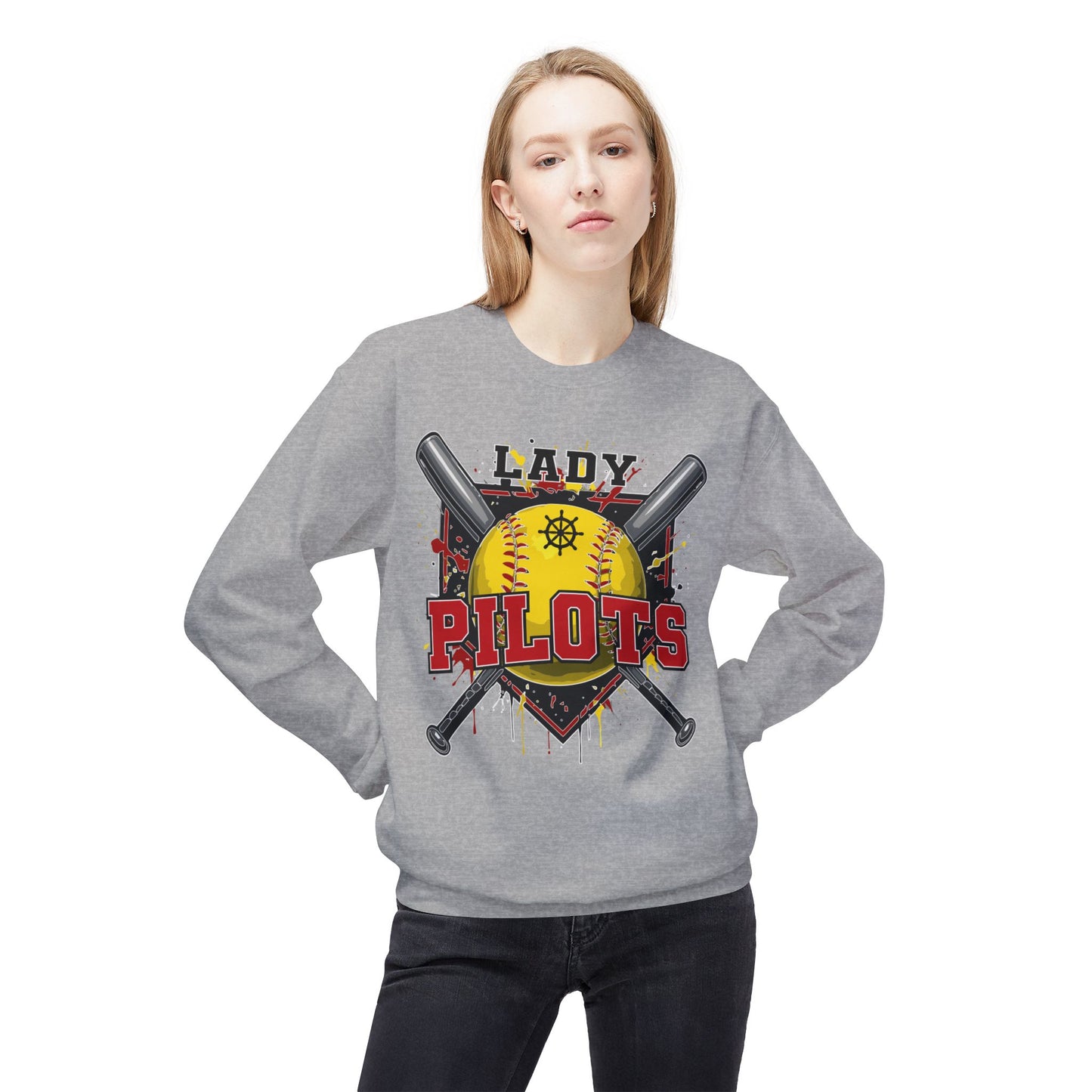 GLITTER VERSION - River Lady Pilots Softball 2 Sweatshirt