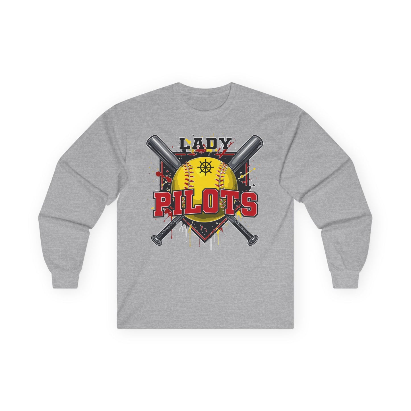 River Lady Pilots Softball 2 Long Sleeve Tee
