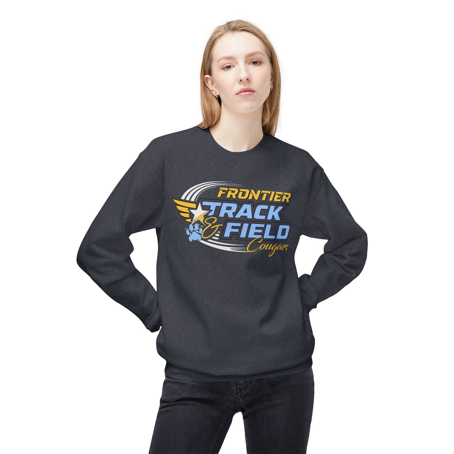 Frontier Cougars Track & Field Crewneck Sweatshirt