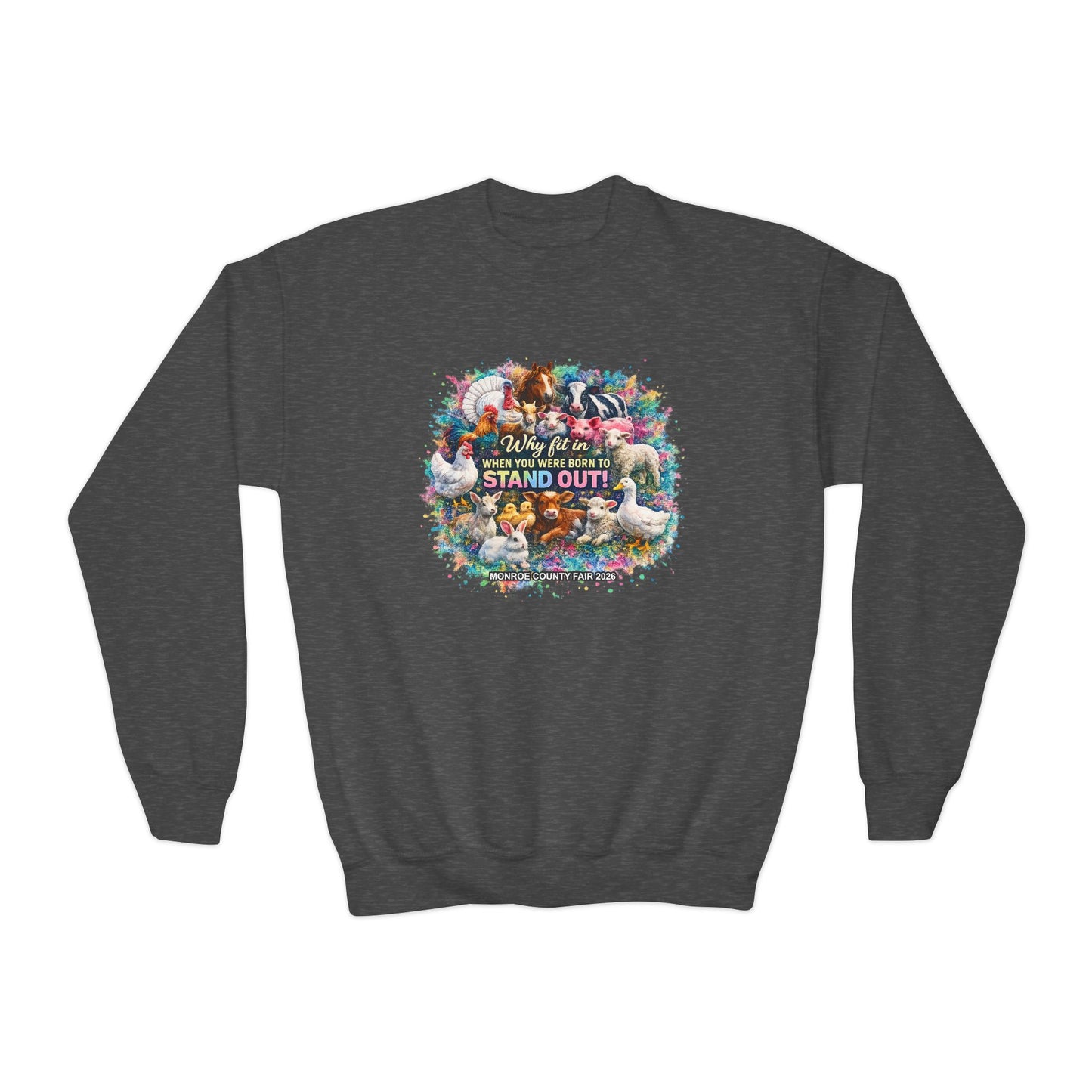 MONROE COUNTY FAIR 2026 - Youth Crewneck Sweatshirt
