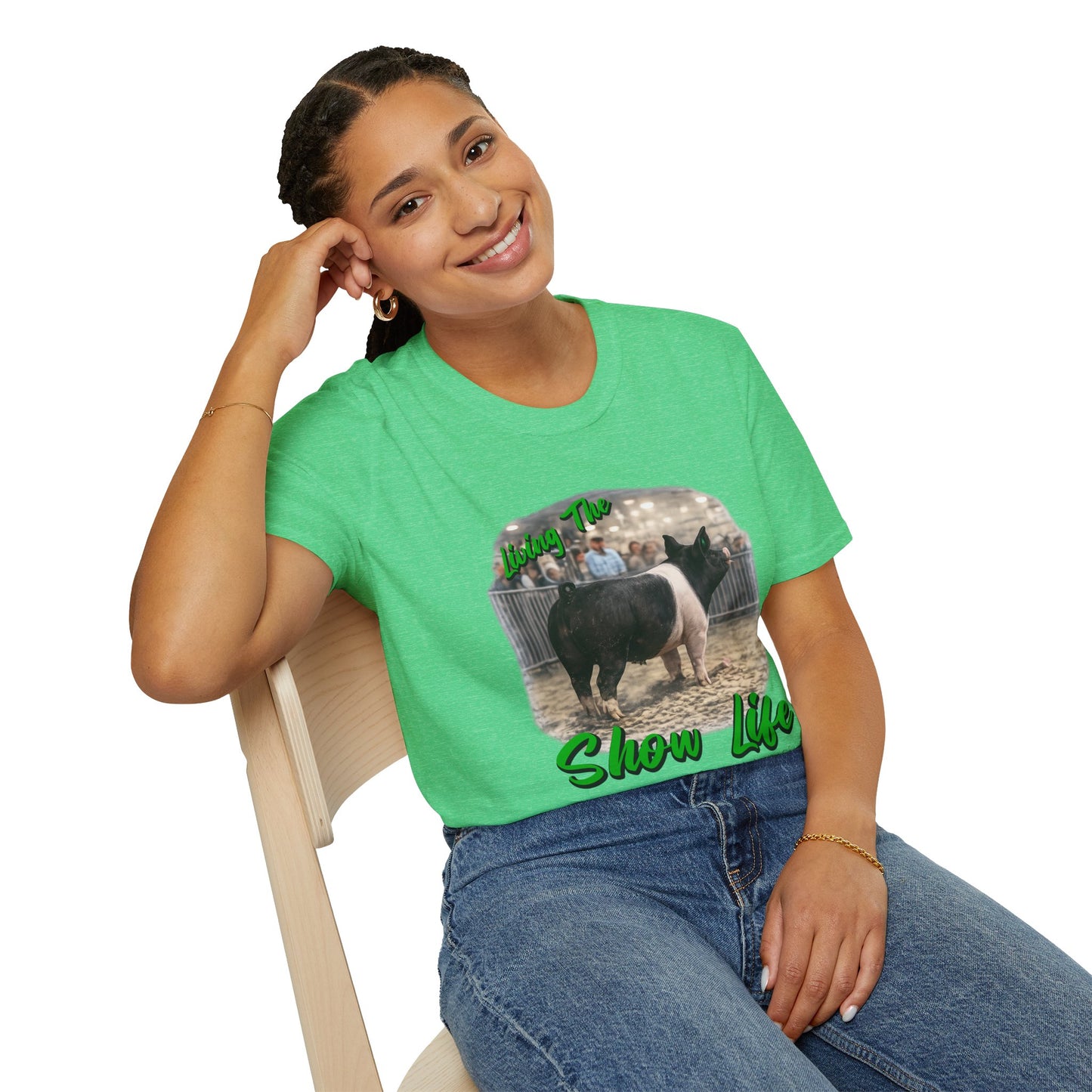 Living the Show Life - Pigs - Unisex T-Shirt