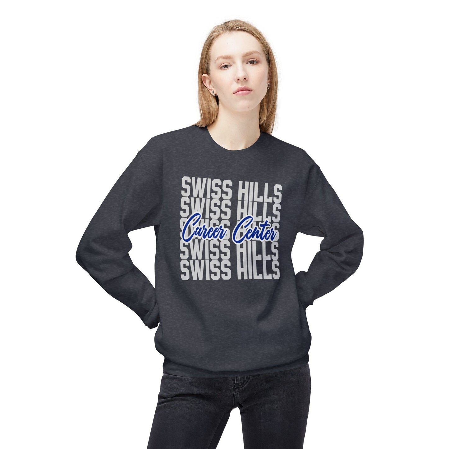 Swiss Hills Stacked Crewneck Sweatshirt