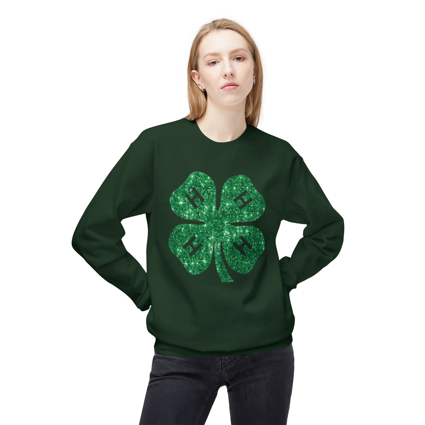 4-H GLITTER - Crewneck Sweatshirt