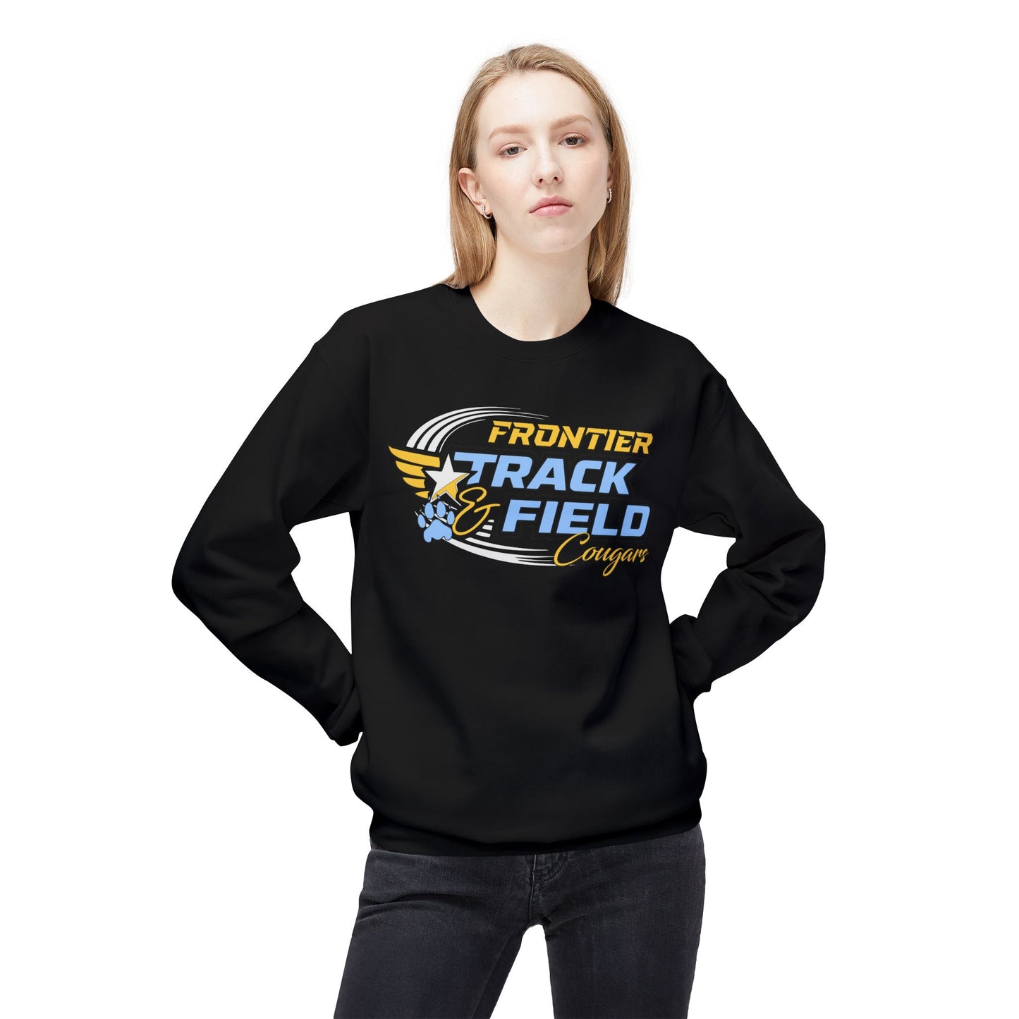 Frontier Cougars Track & Field Crewneck Sweatshirt