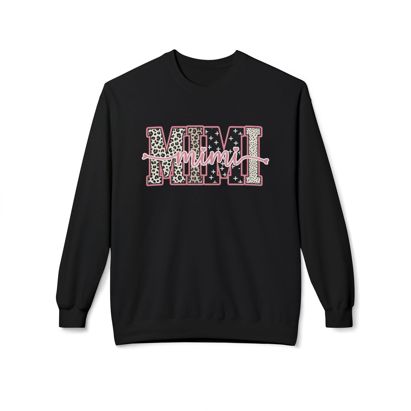 MIMI Leopard Floral Crewneck Sweatshirt