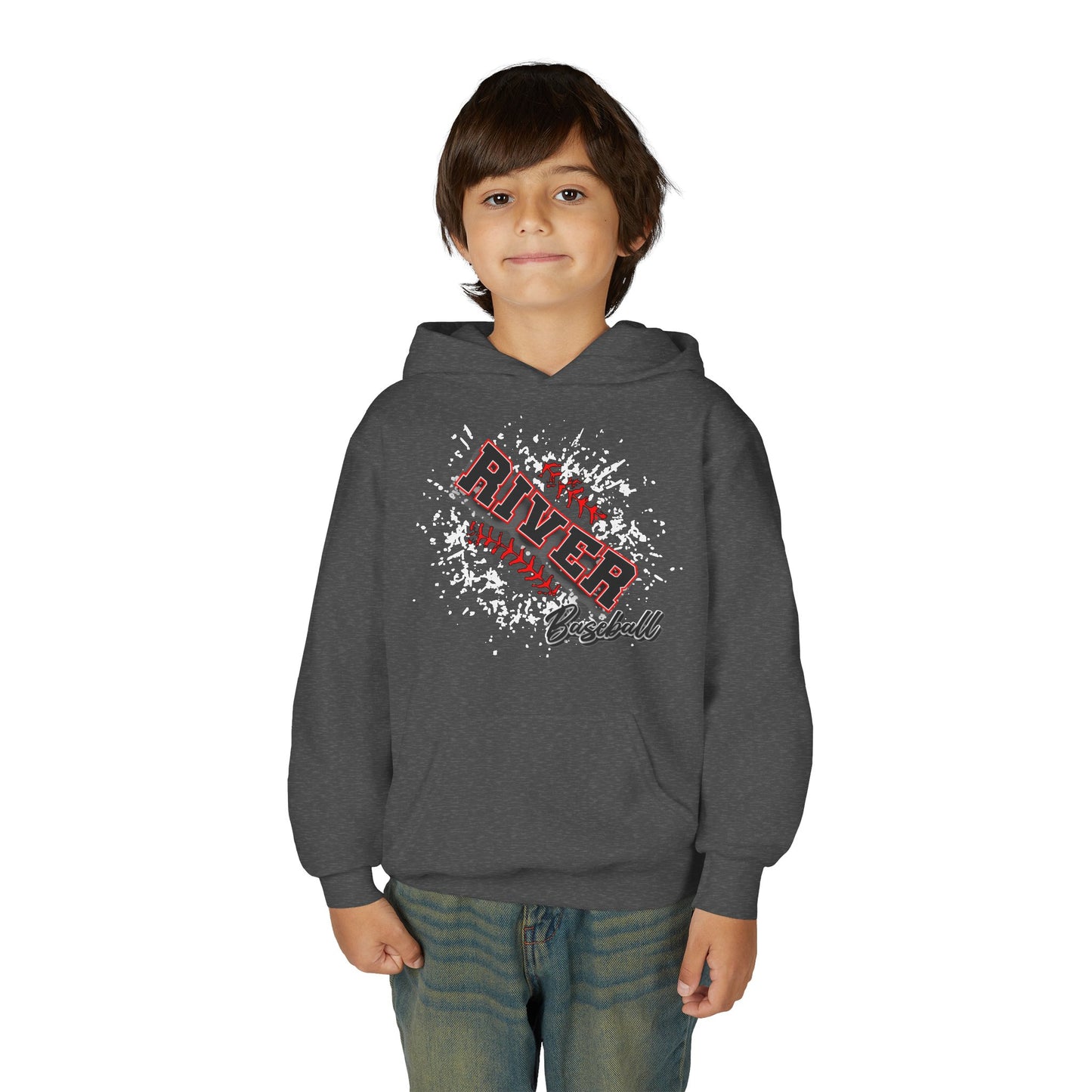 River Baseball 1 Youth Hoodie