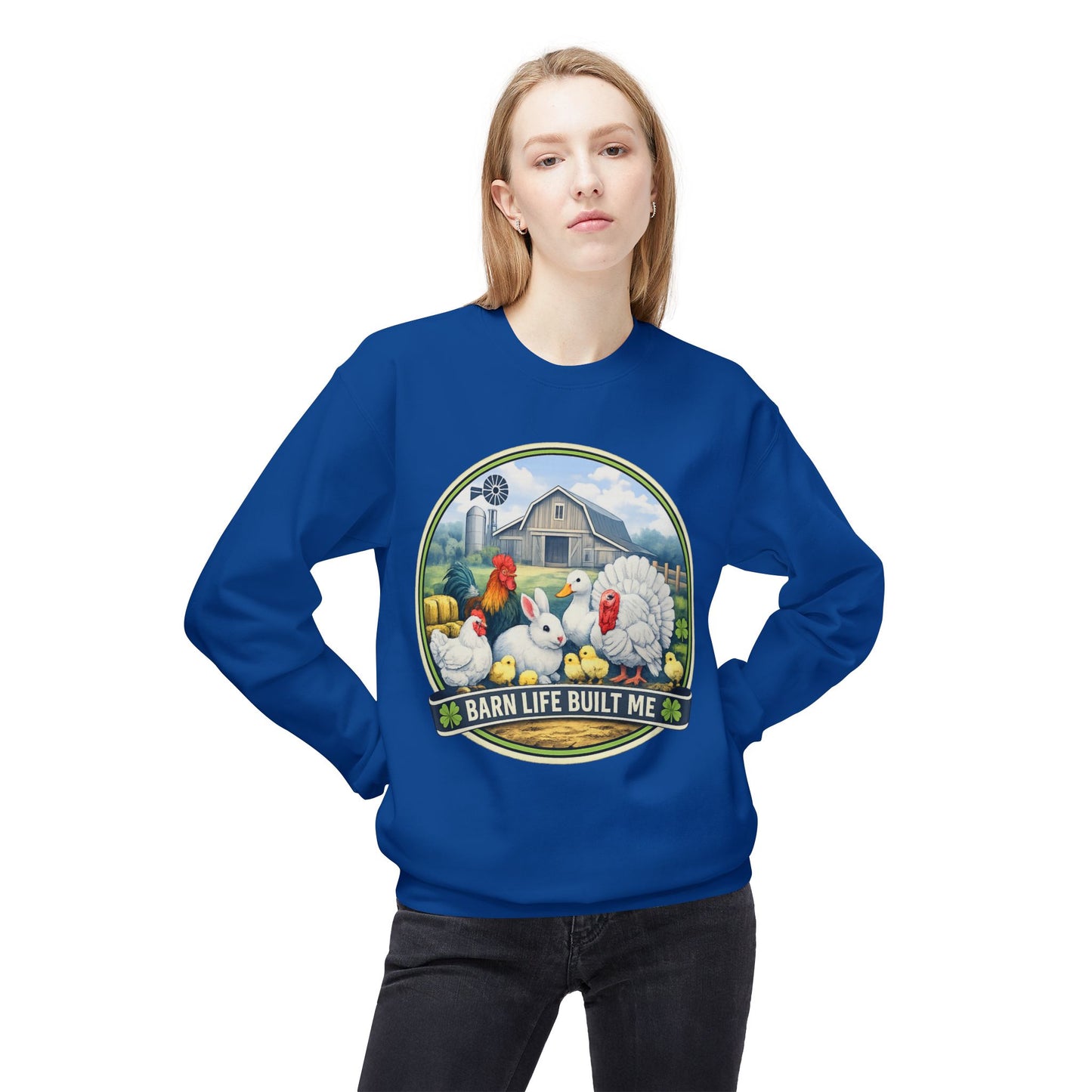 BARN LIFE BUILT ME - Small Animals - Crewneck Sweatshirt