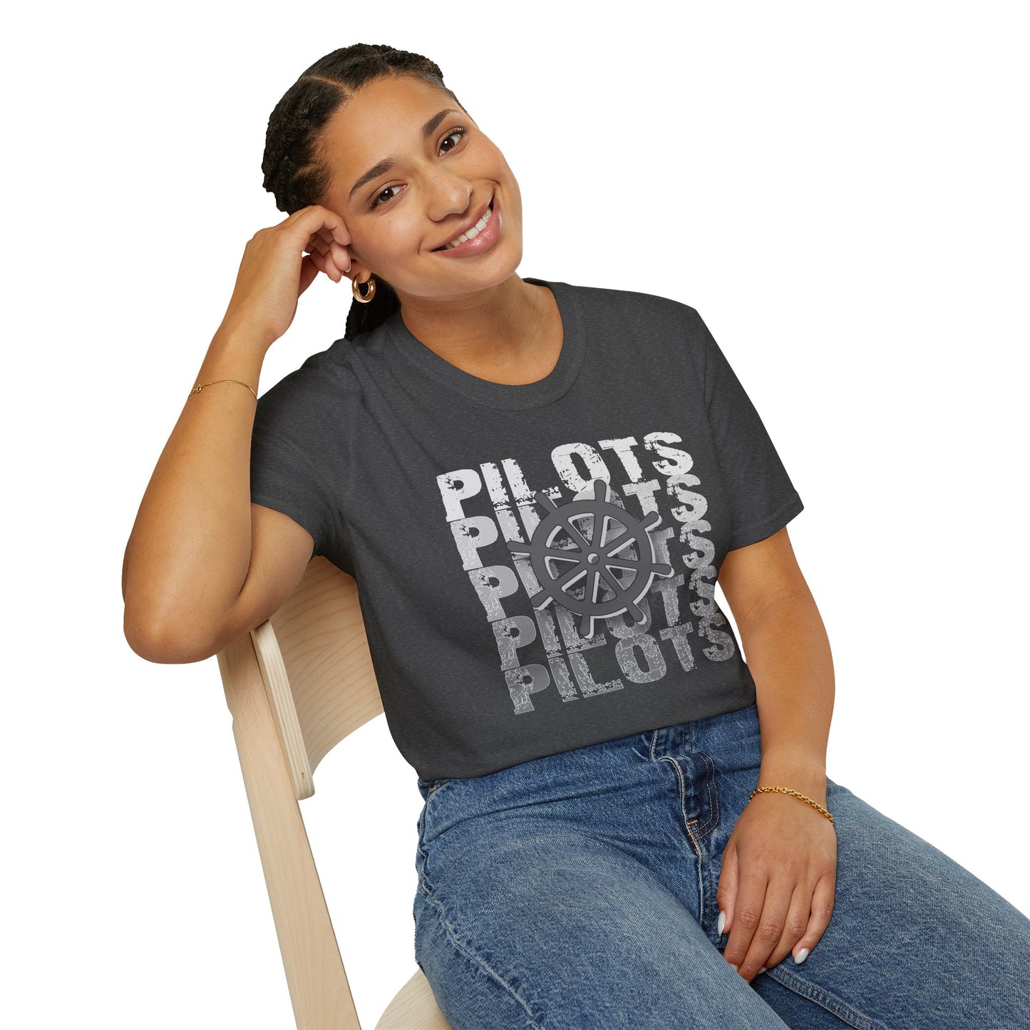 Pilots Stacked Wheel Unisex T-Shirt