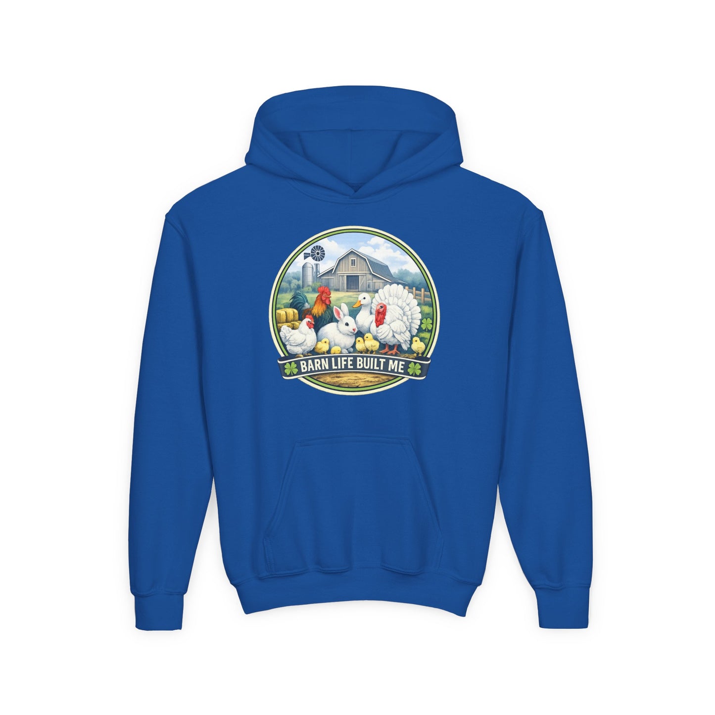 BARN LIFE BUILT ME - Small Animals - Youth Hoodie
